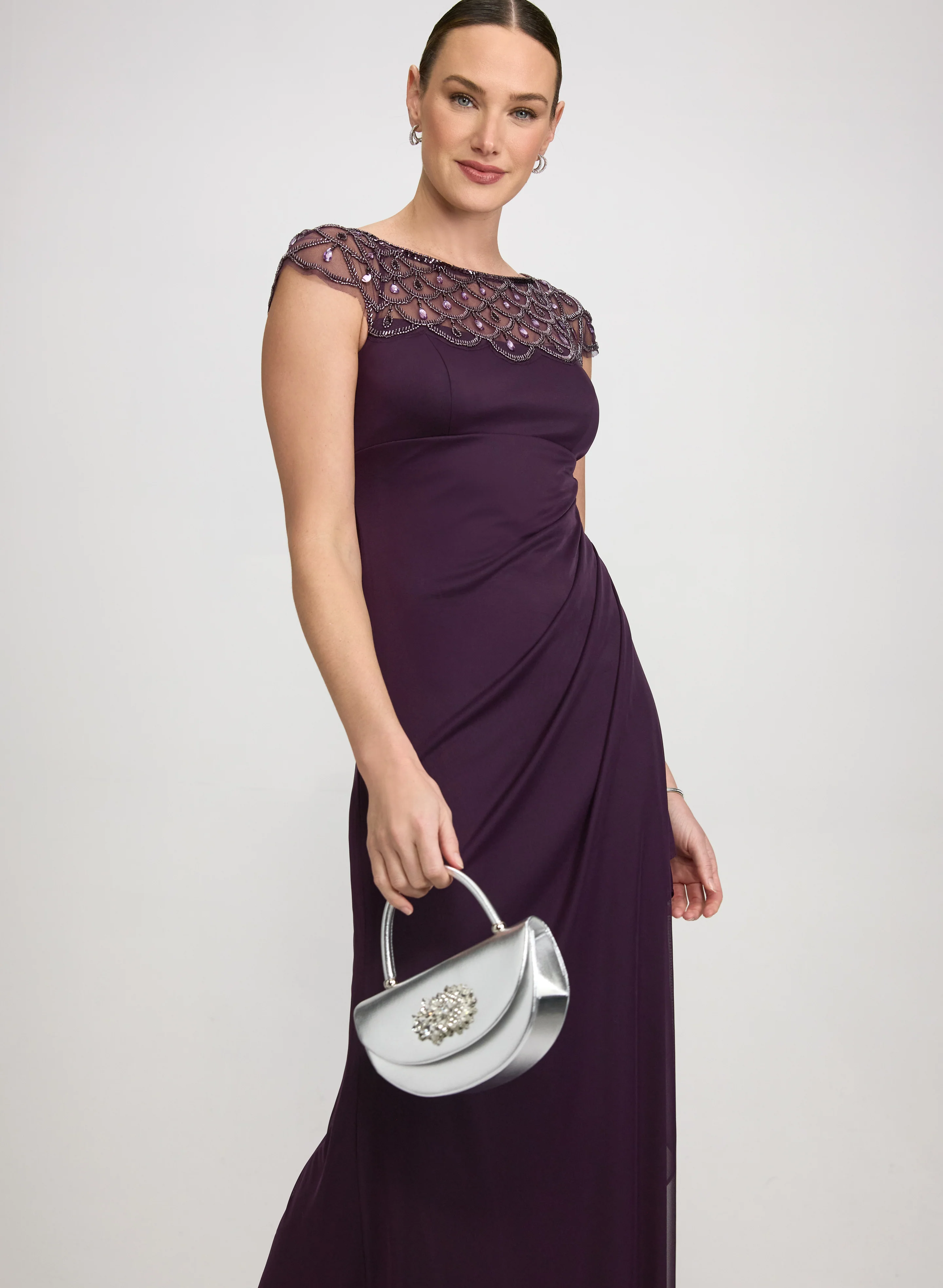 Embellished Mesh Dress - Image 4
