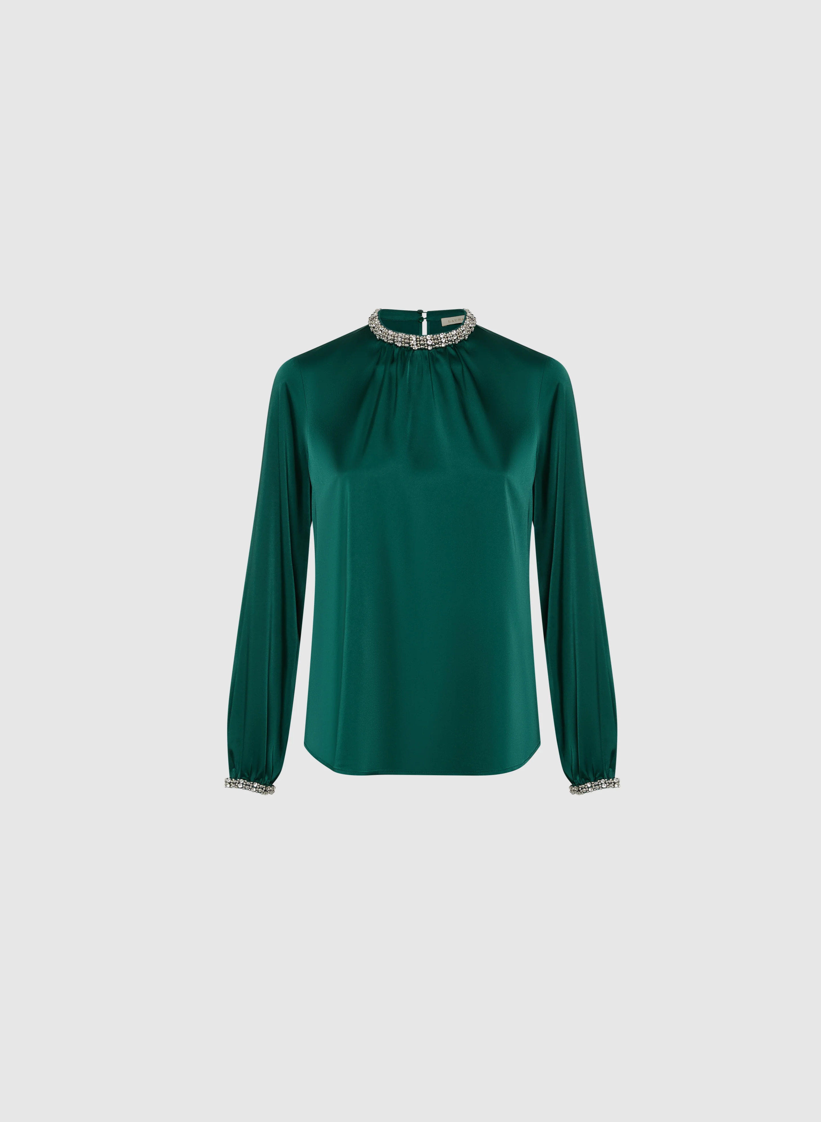 Embellished Mock Neck Blouse - Image 5