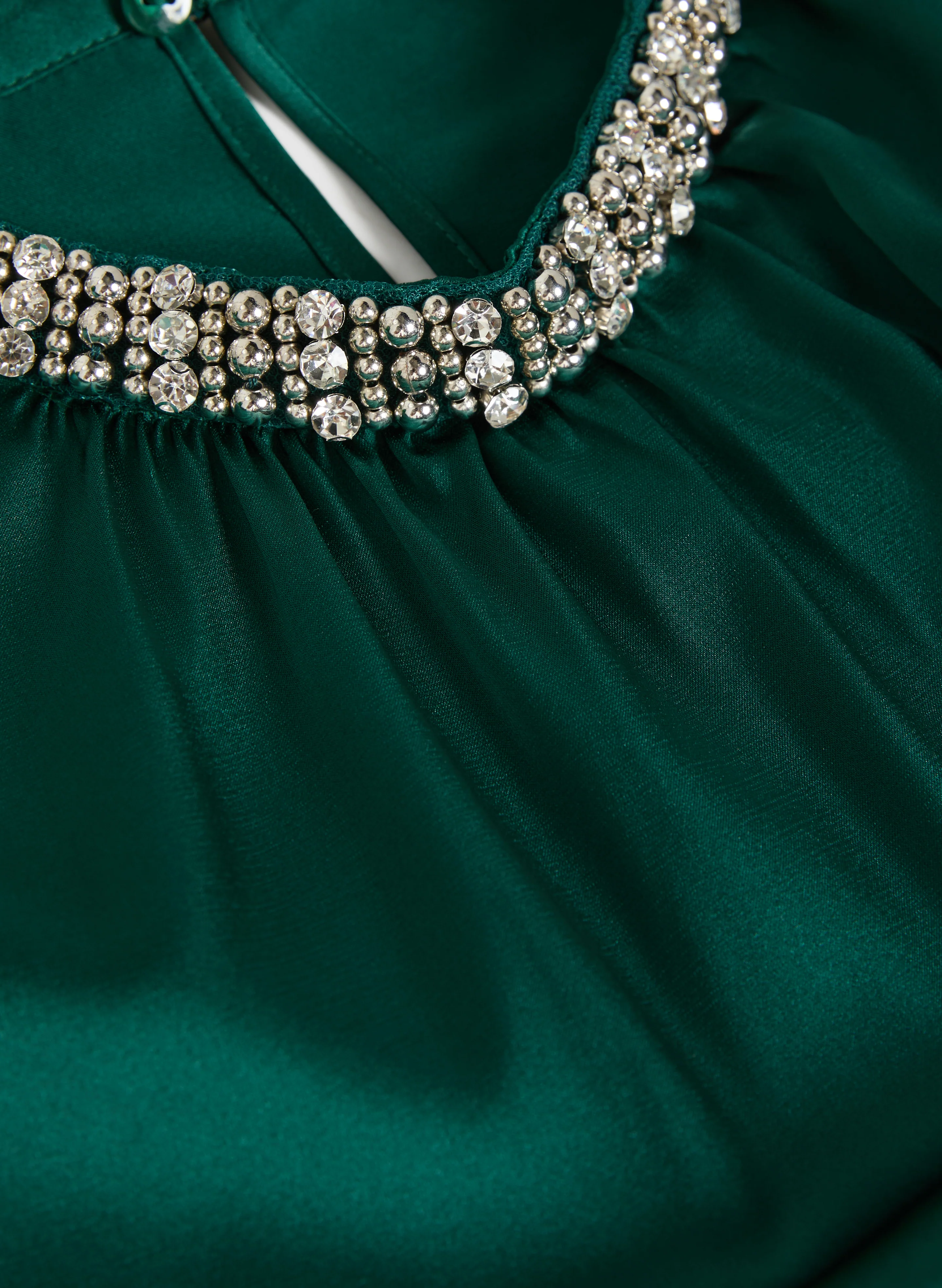 Embellished Mock Neck Blouse - Image 6