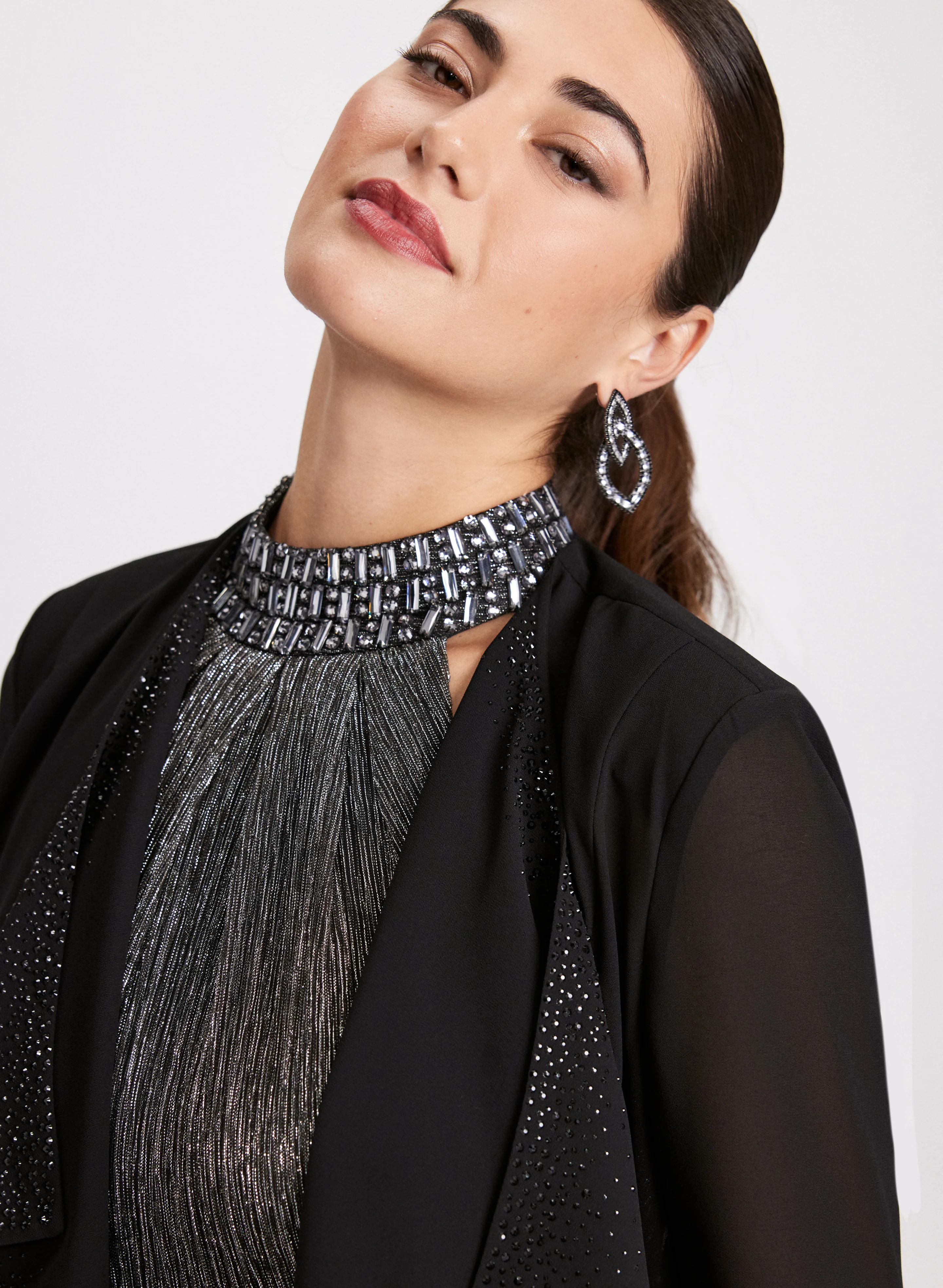 Compli K - Embellished Open Front Bolero - Image 4