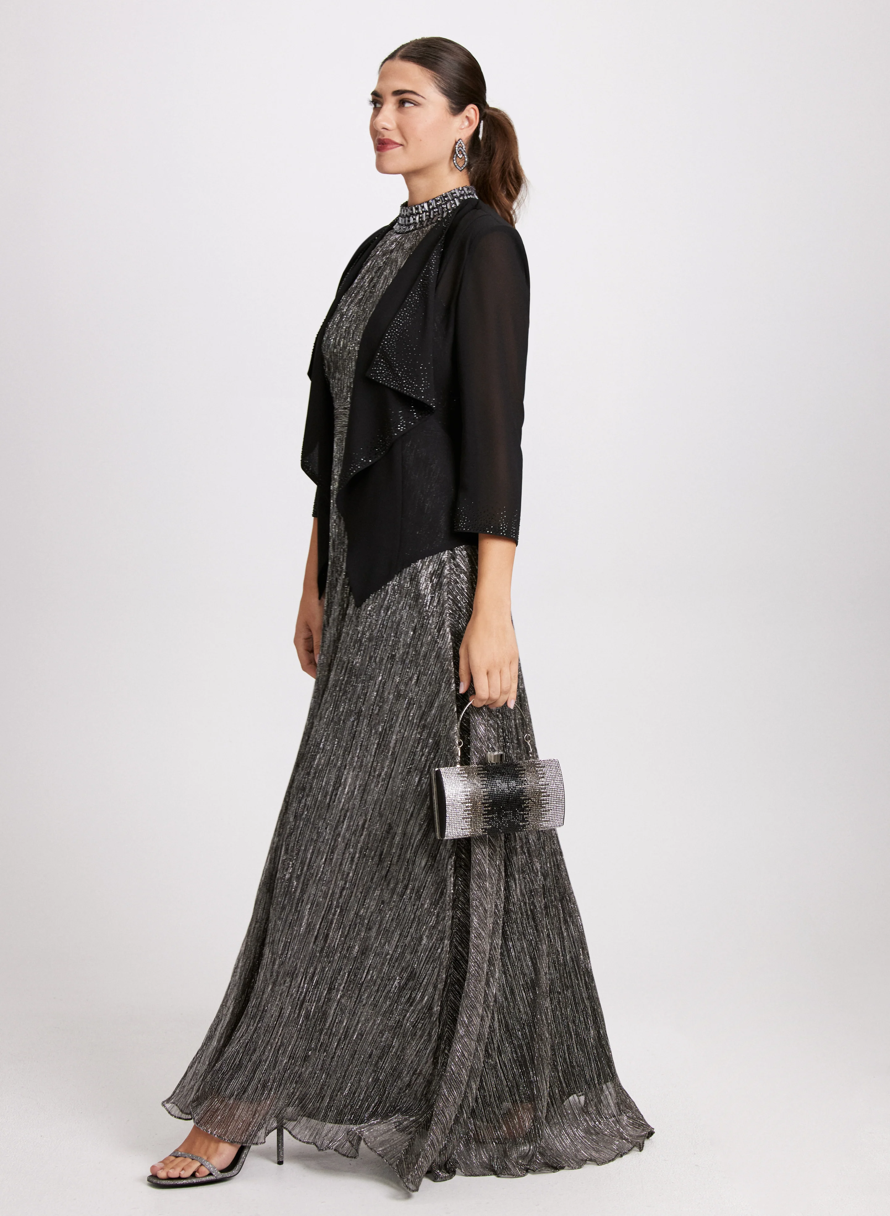 Compli K - Embellished Open Front Bolero - Image 5