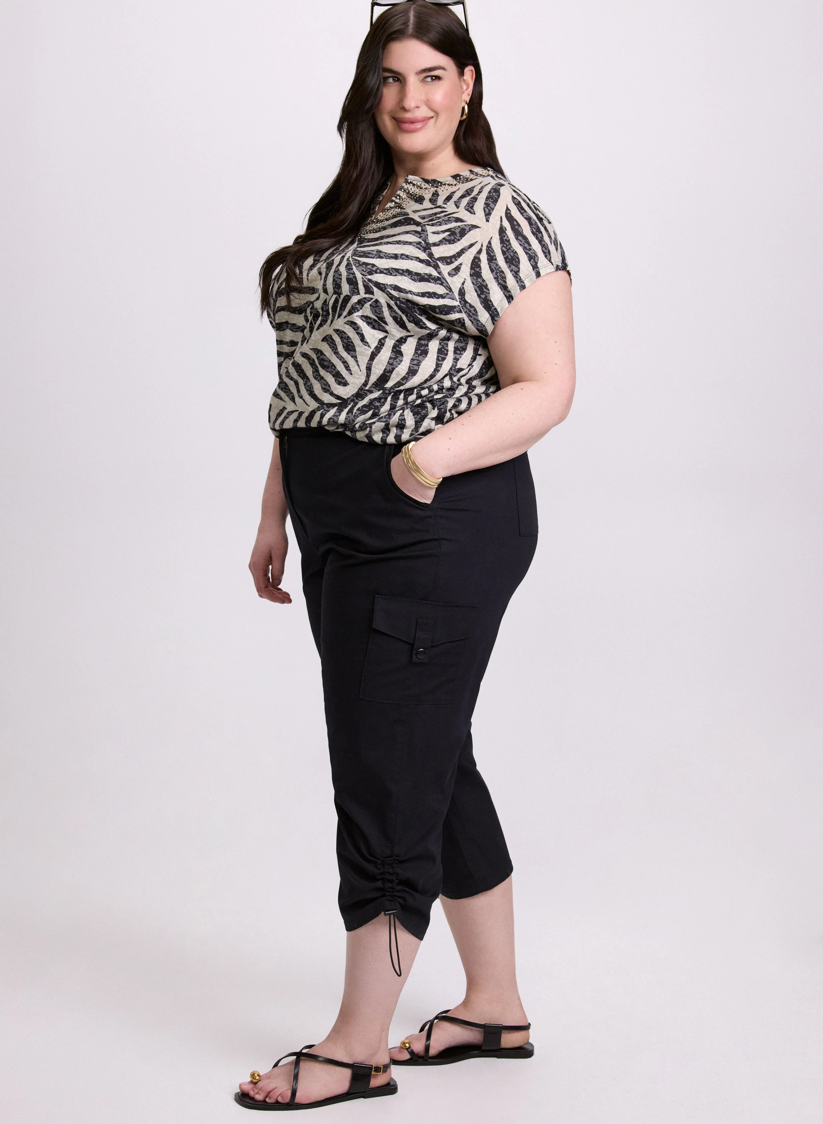 Embellished Palm Print T-Shirt - Image 3