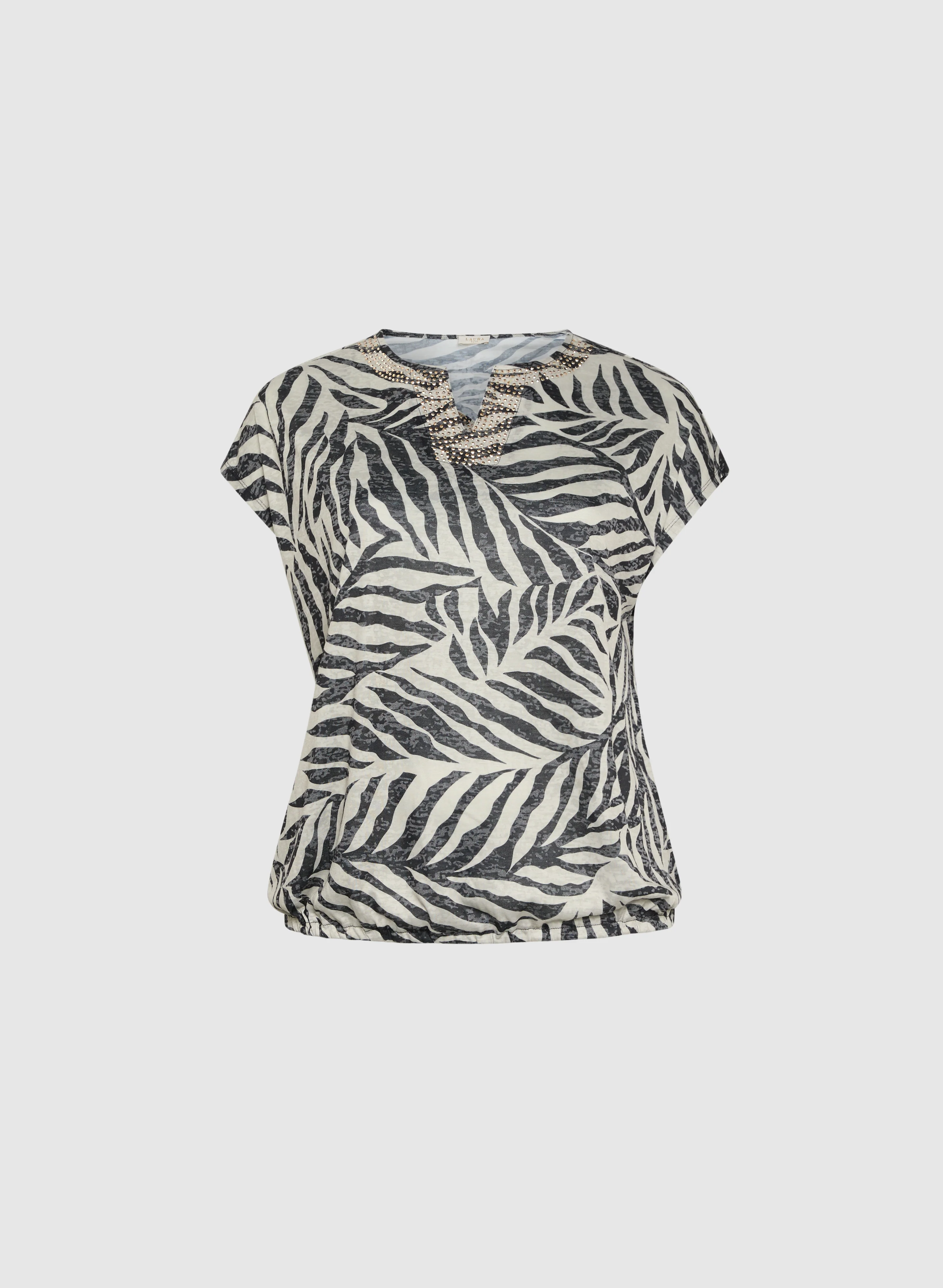 Embellished Palm Print T-Shirt - Image 6
