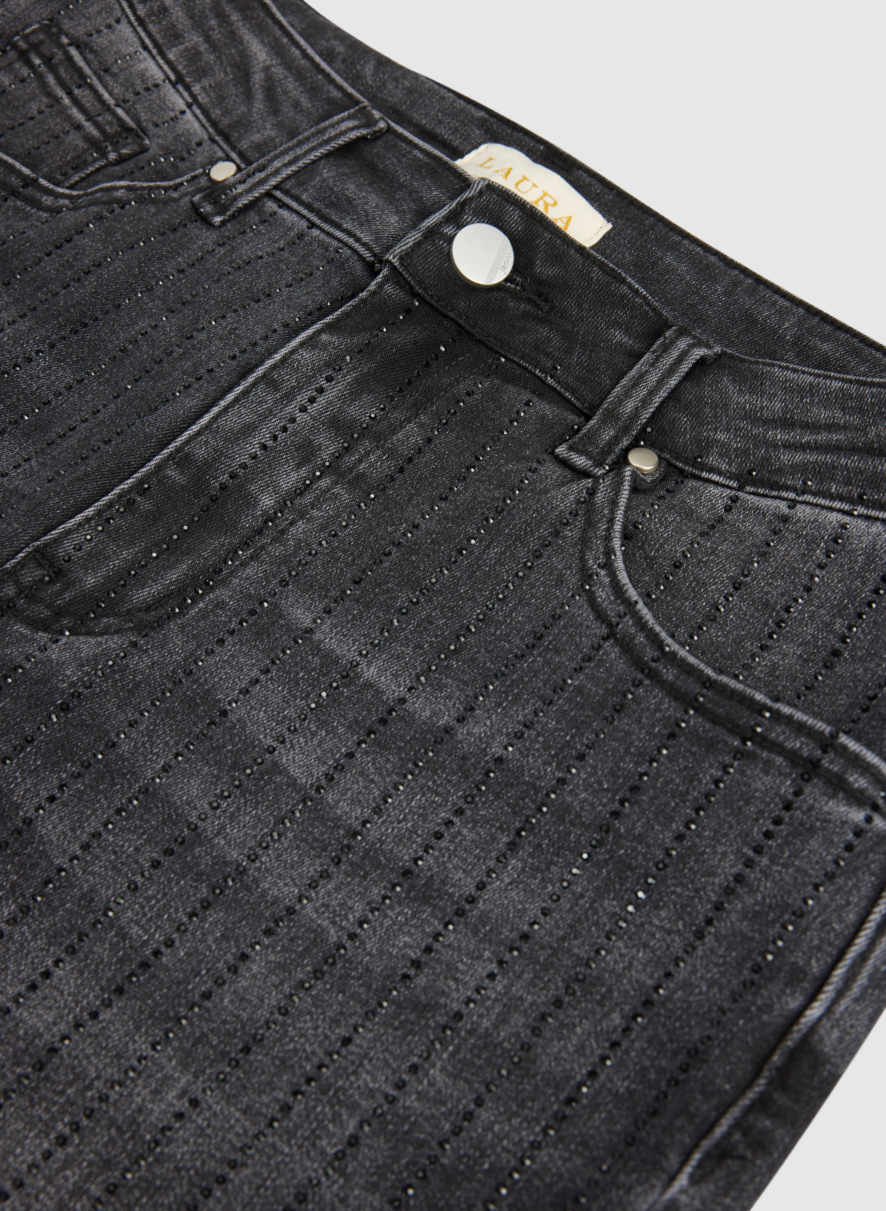 Embellished Pinstripe Jeans - Image 7