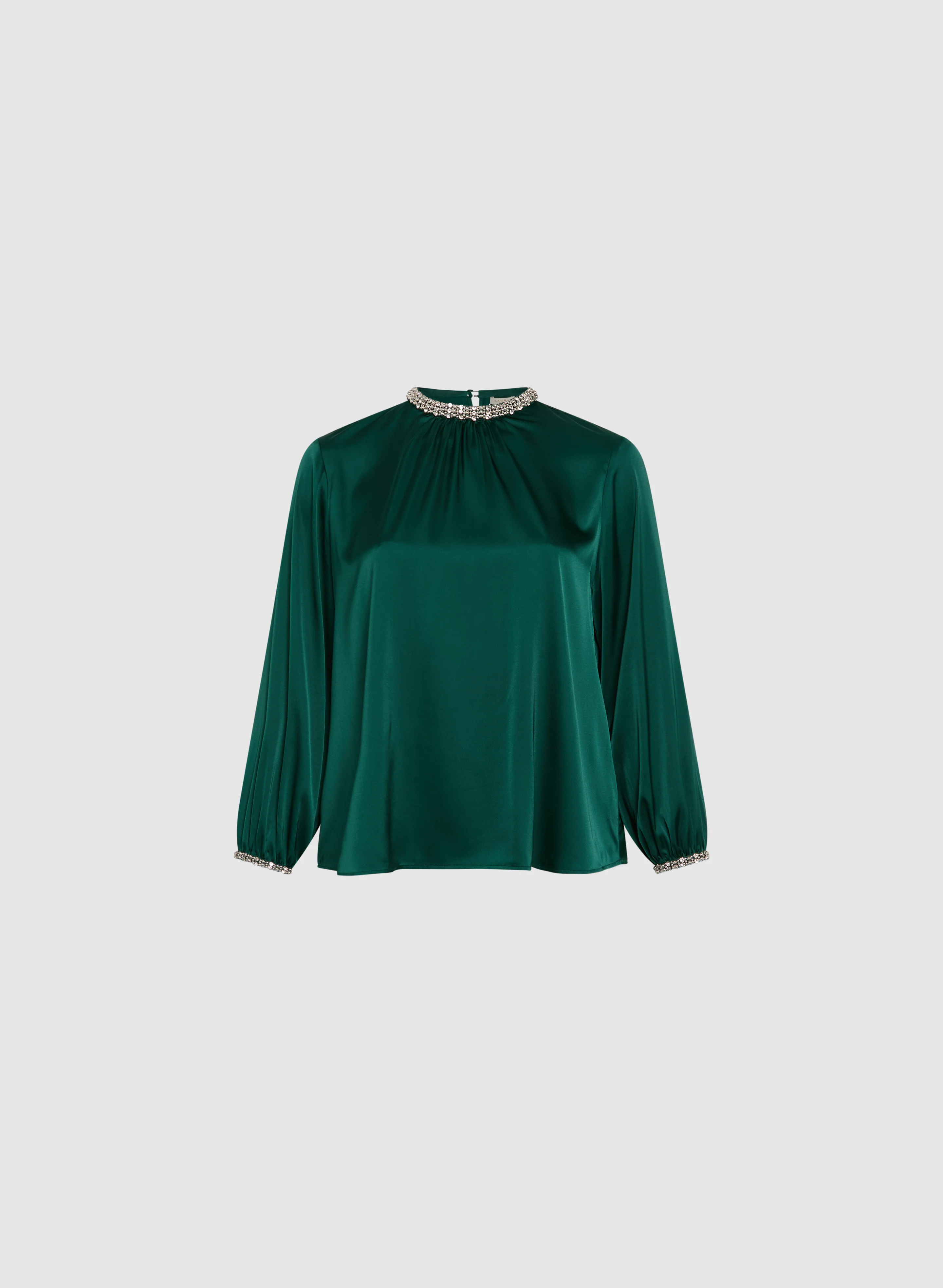 Embellished Satin Blouse - Image 5
