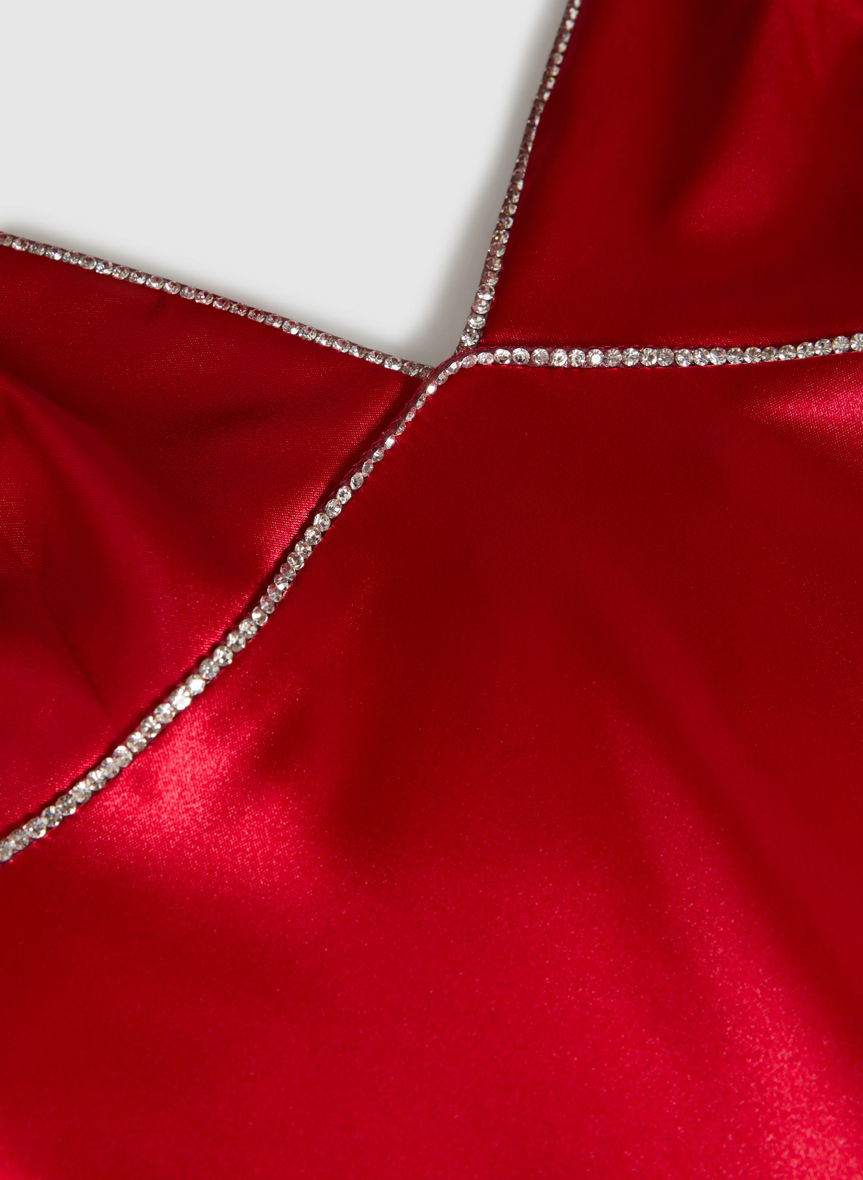 Embellished Satin Slip Dress - Image 7