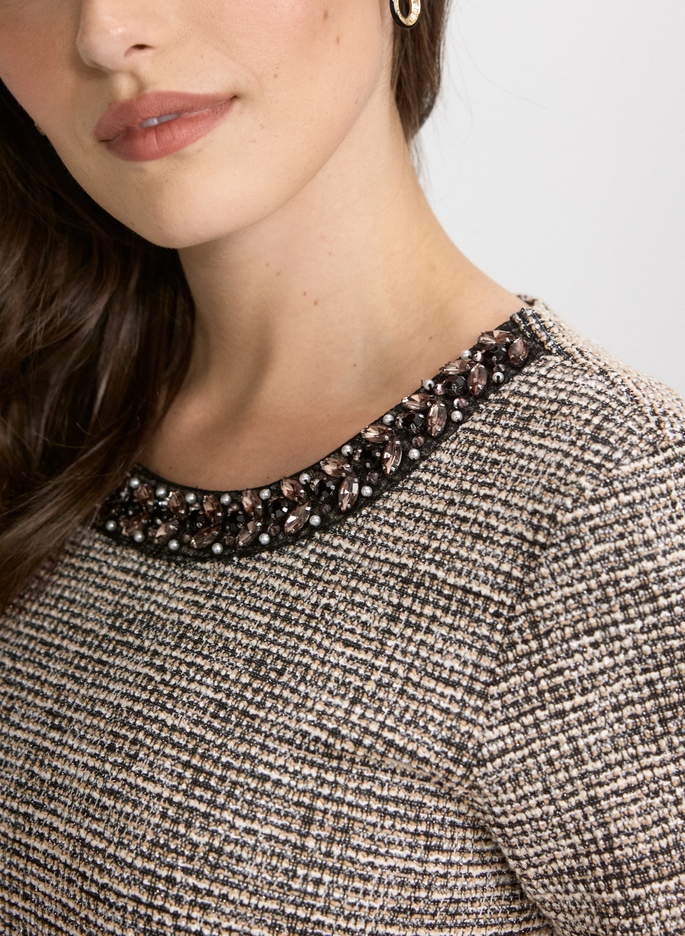 Embellished Tweed Dress - Image 8