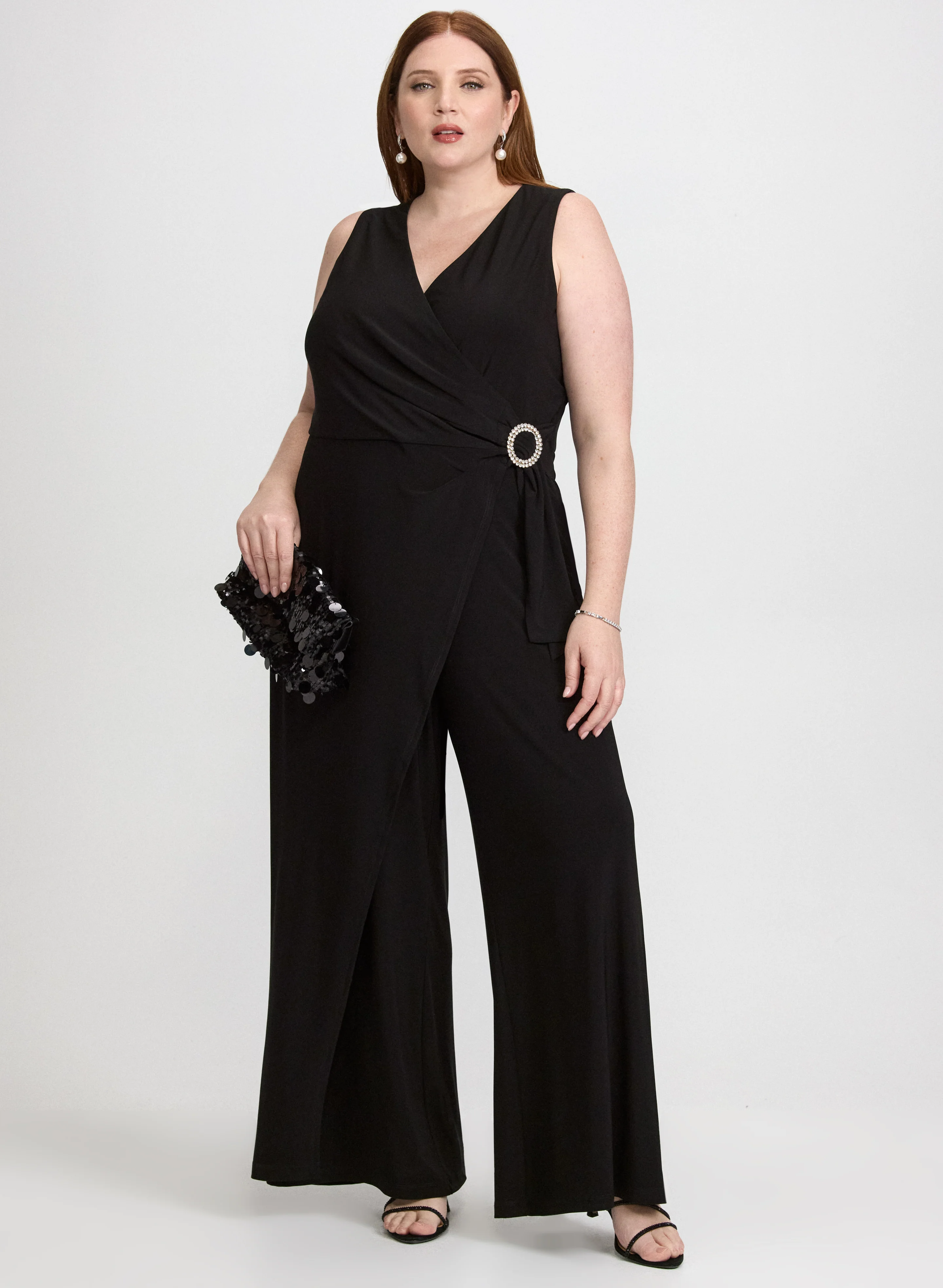 Embellished Wide-Leg Jumpsuit