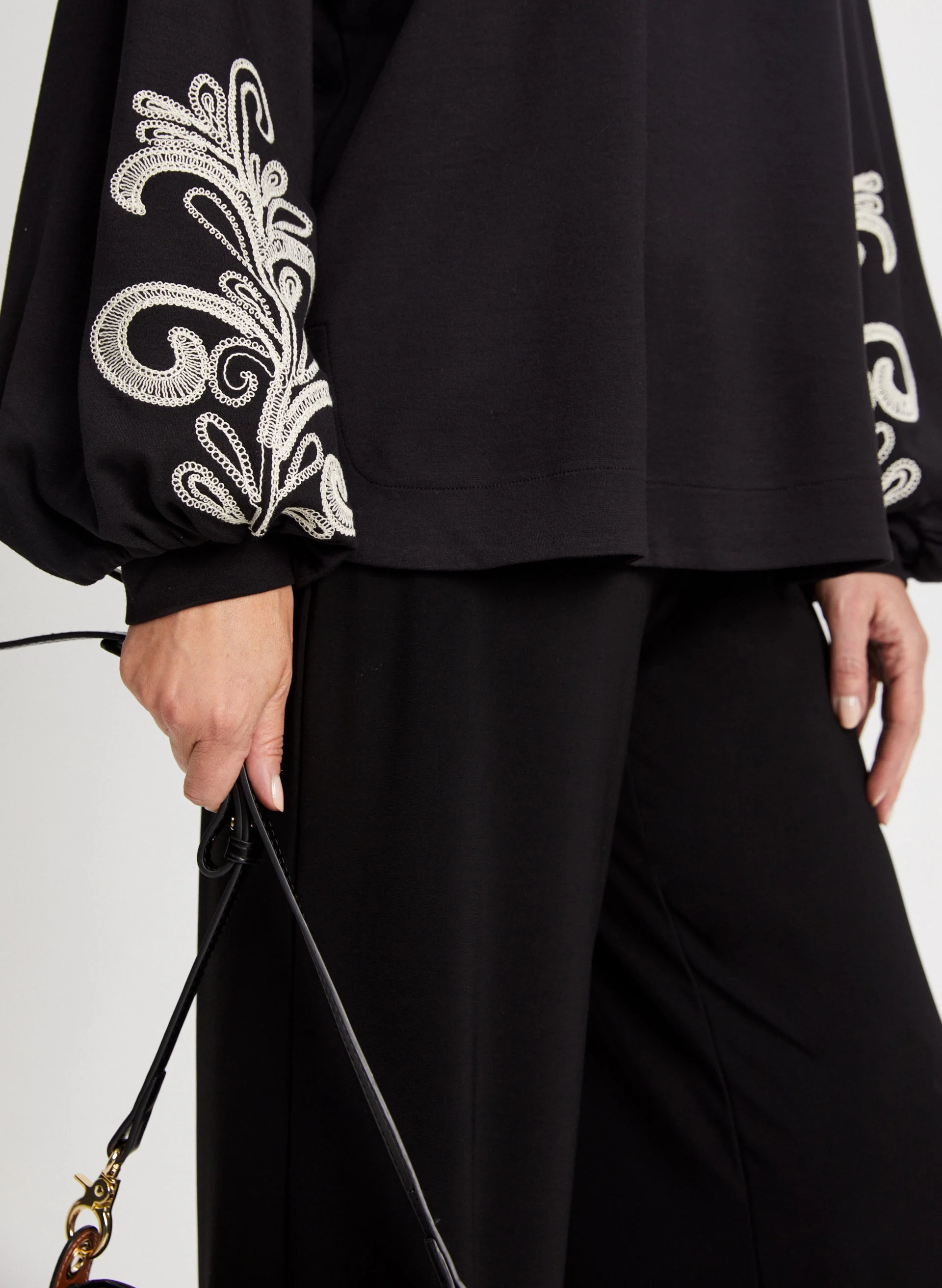 Paisley Print Puffed Sleeve Top - Image 5