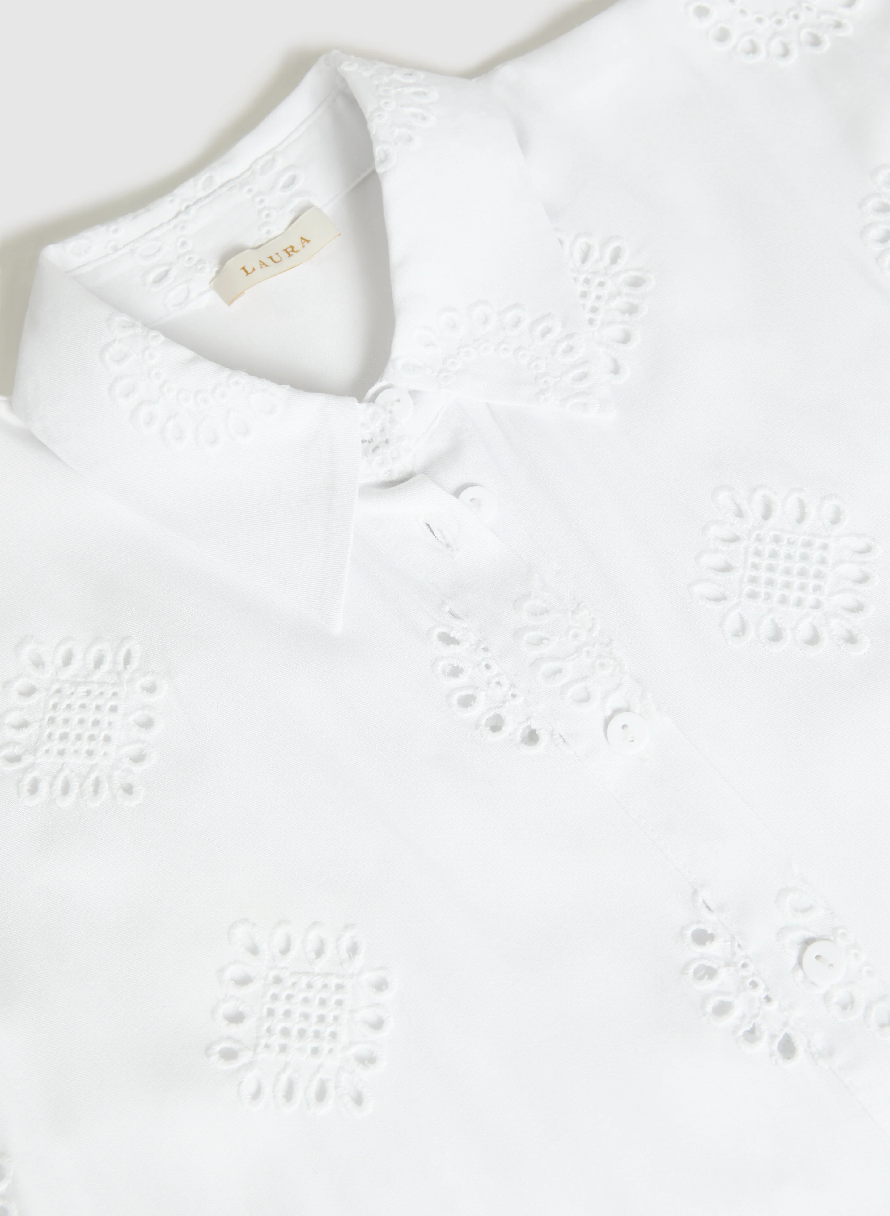 Embroidered Button-Down Blouse - Image 7