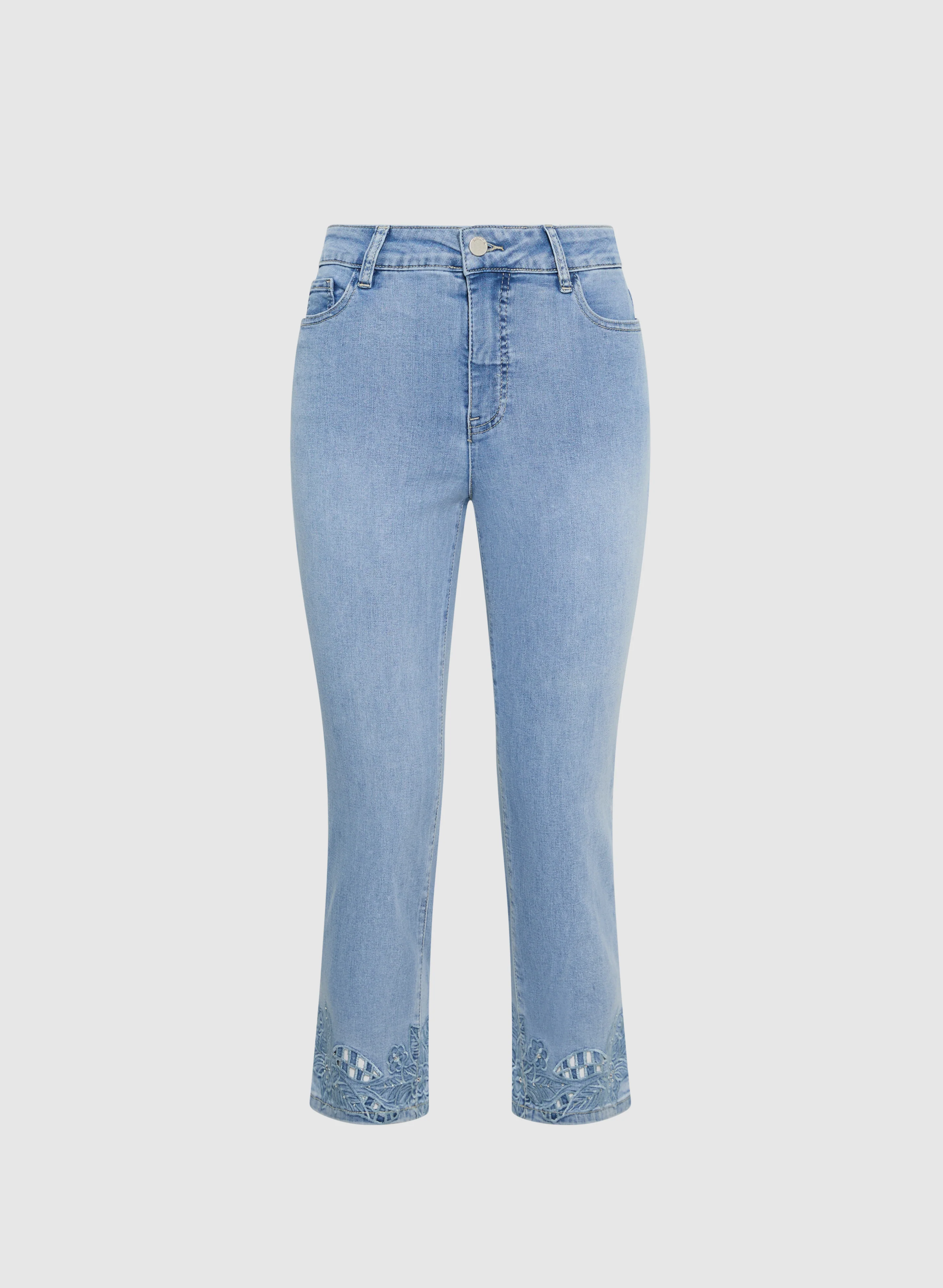 Embroidered Capri Jeans - Image 6