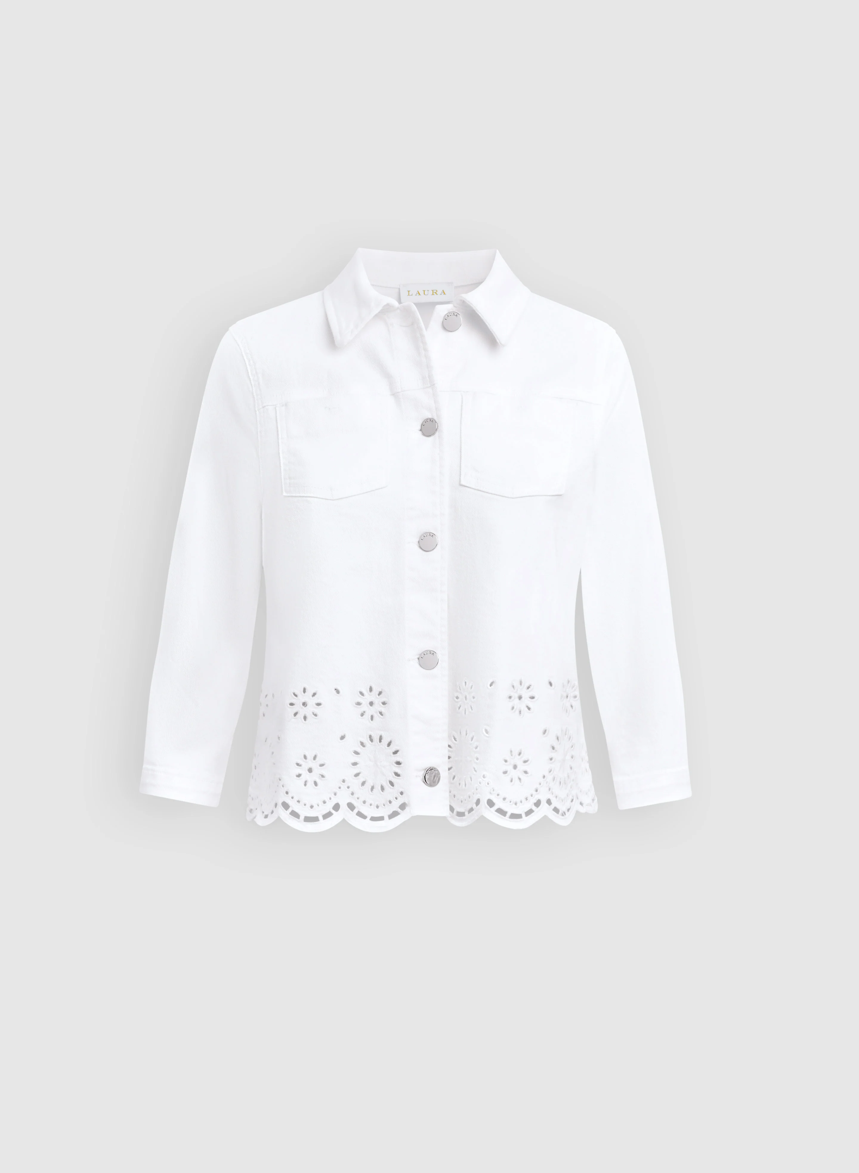 Embroidered Denim Jacket - Image 6