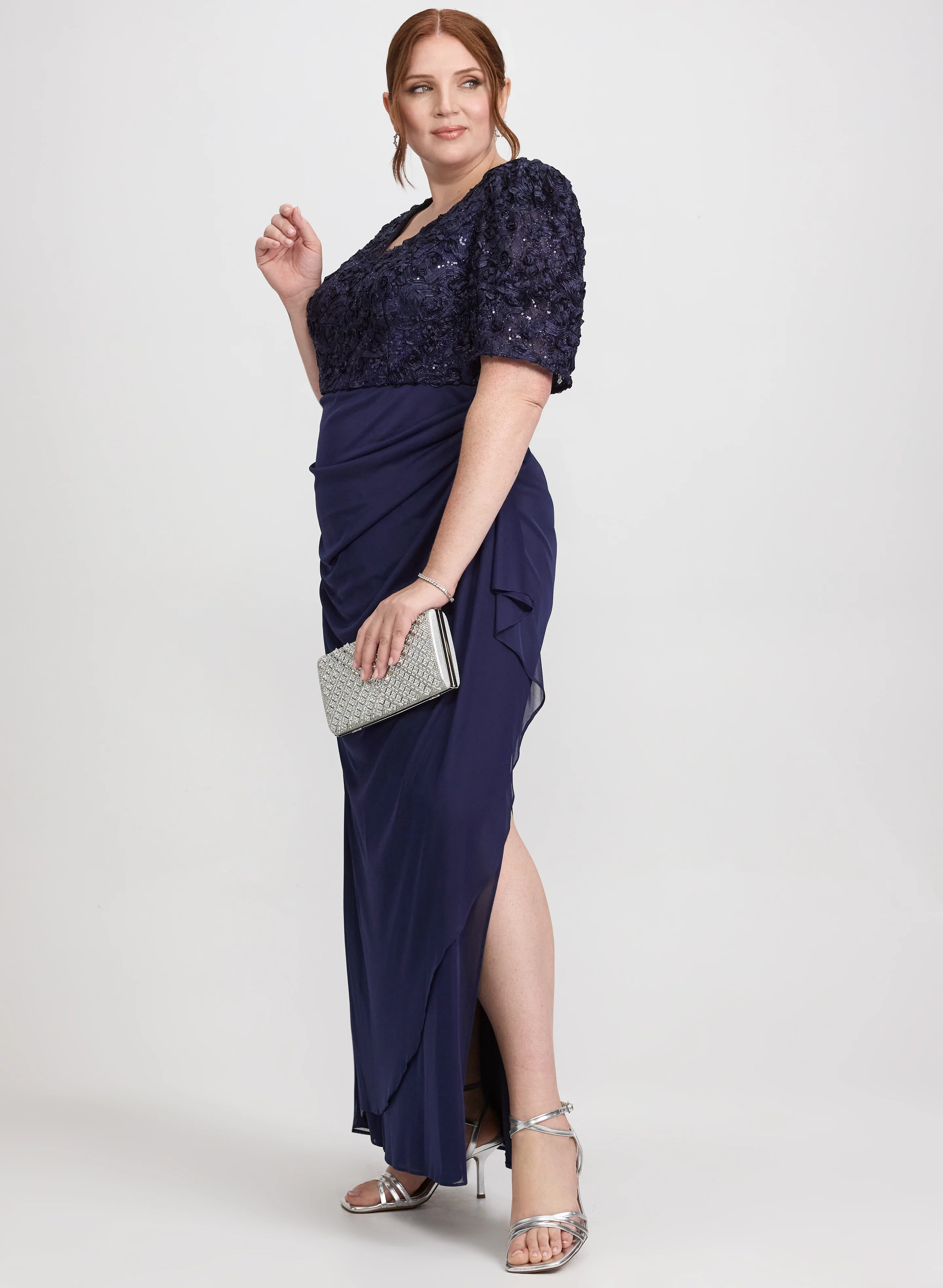 Embroidered Empire Waist Dress - Image 2