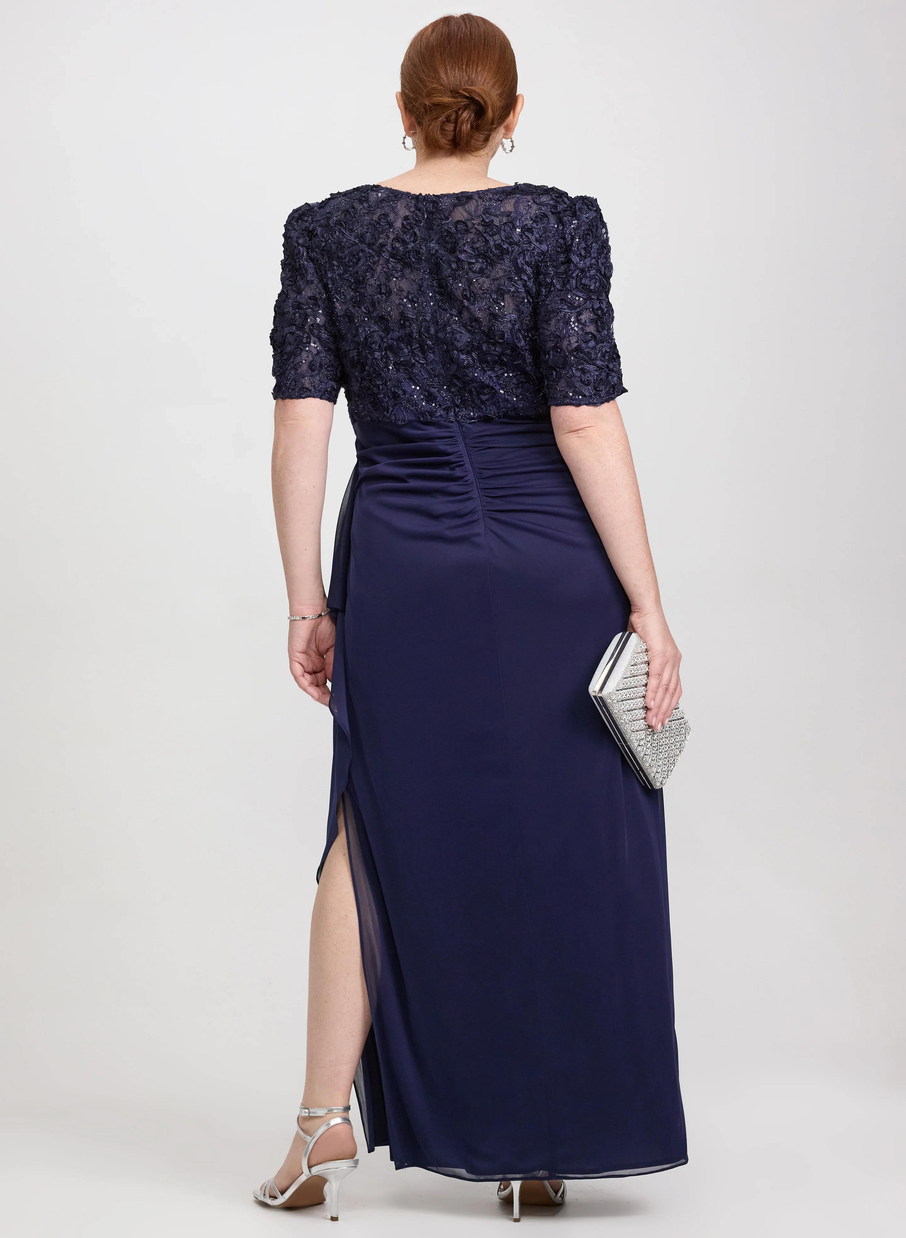 Embroidered Empire Waist Dress - Image 4