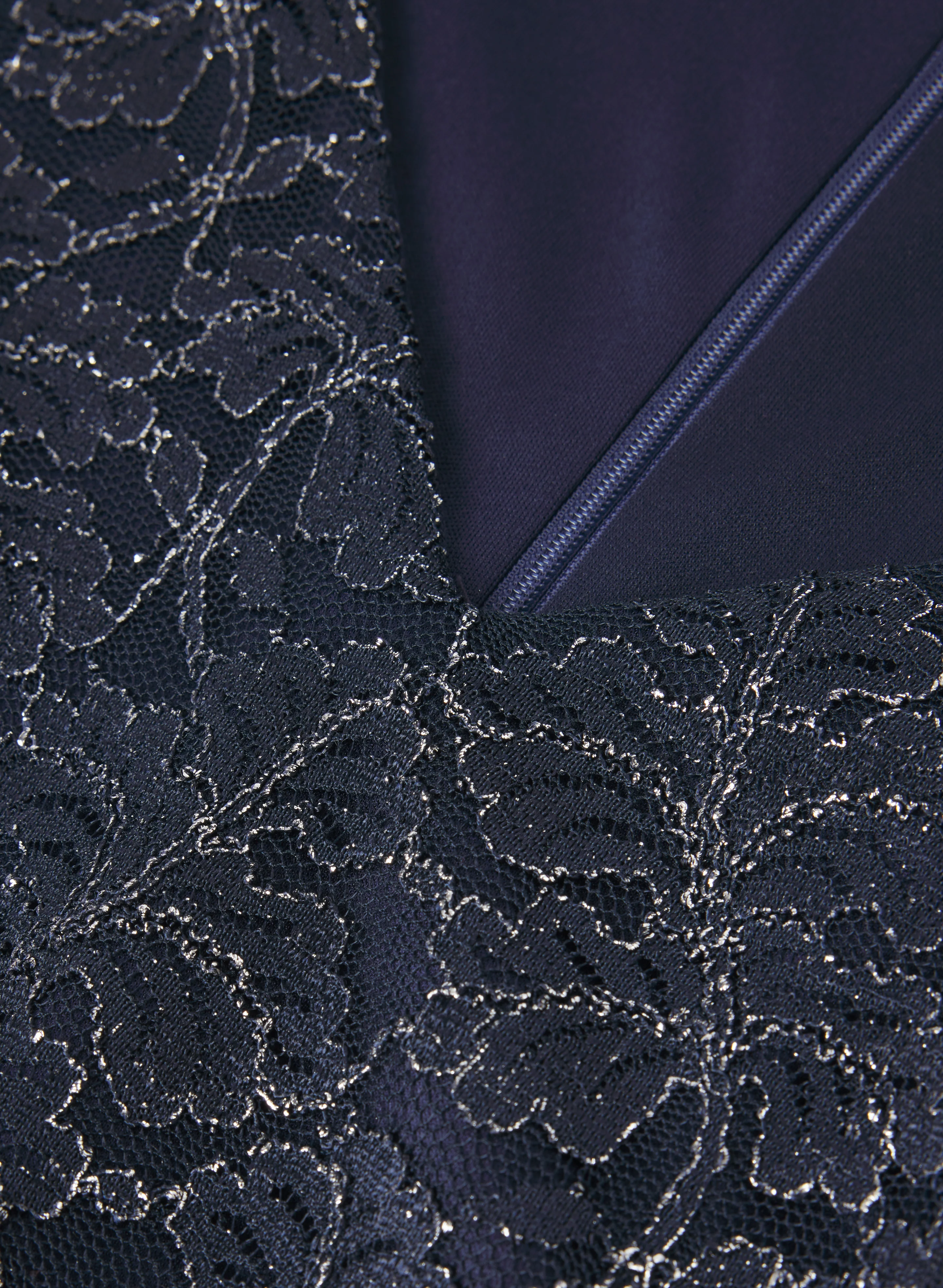 Embroidered Lace Bodice Dress - Image 7
