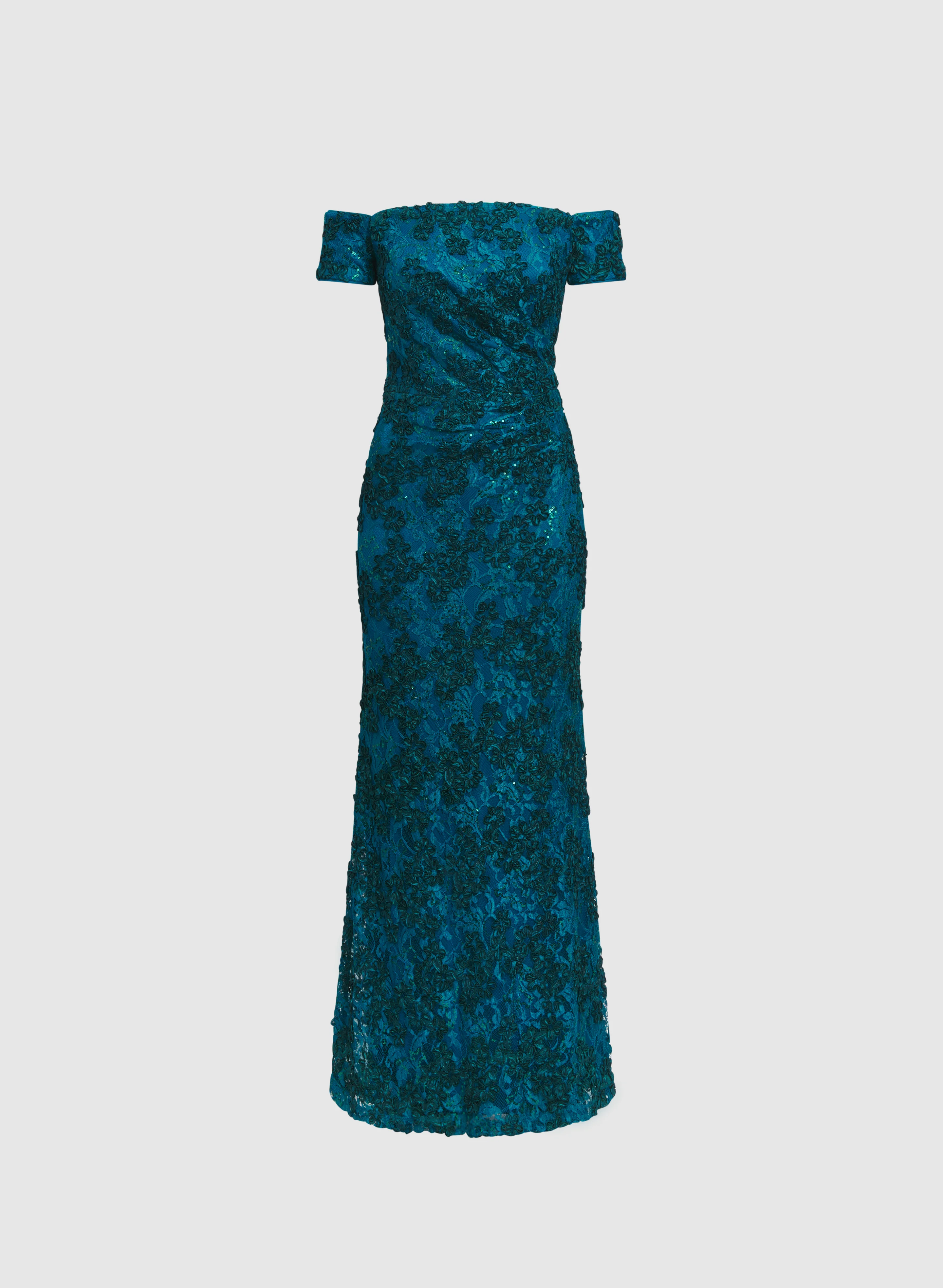 Embroidered Lace Off-Shoulder Dress - Image 6
