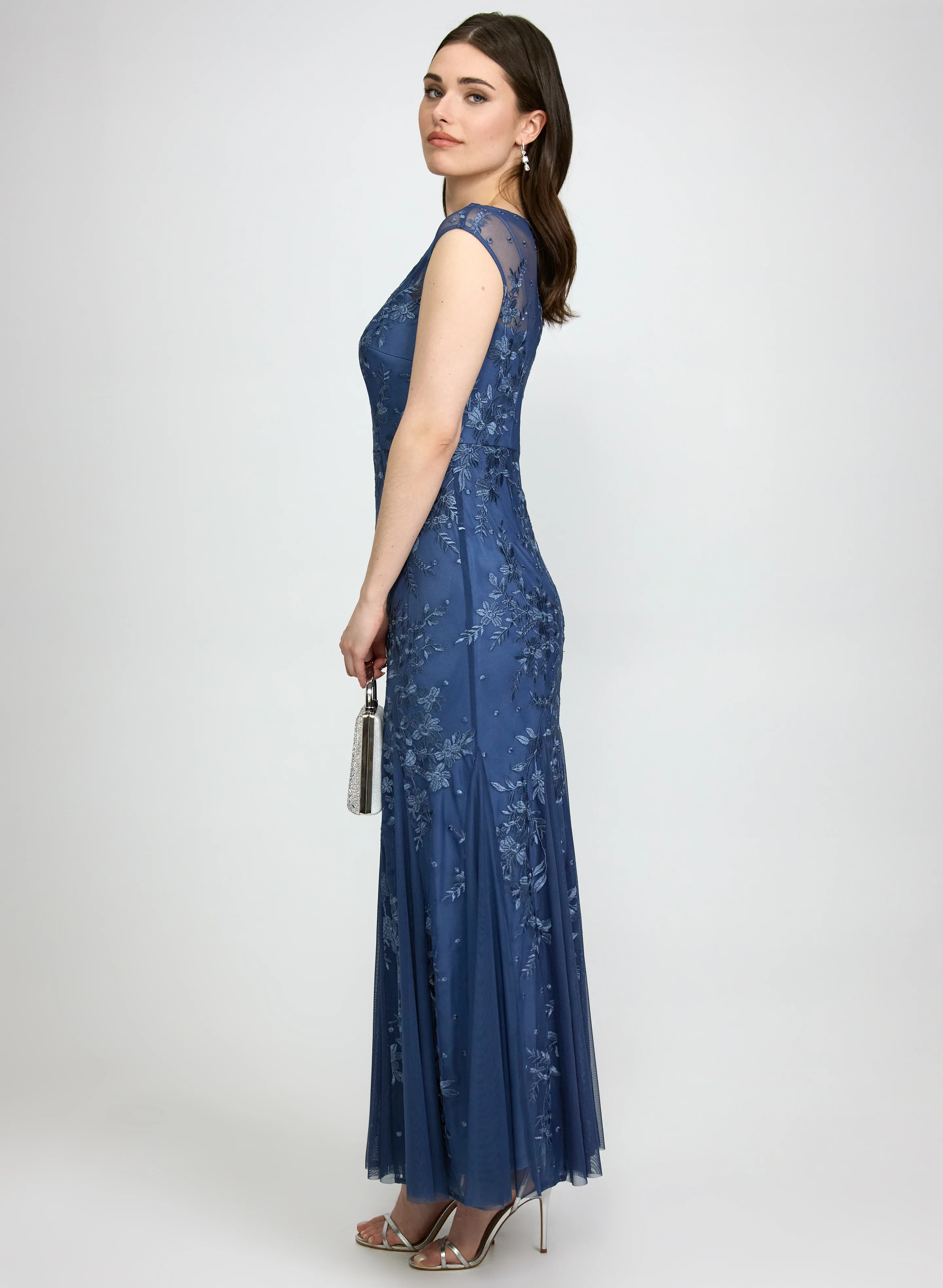 Embroidered Mesh Dress - Image 2
