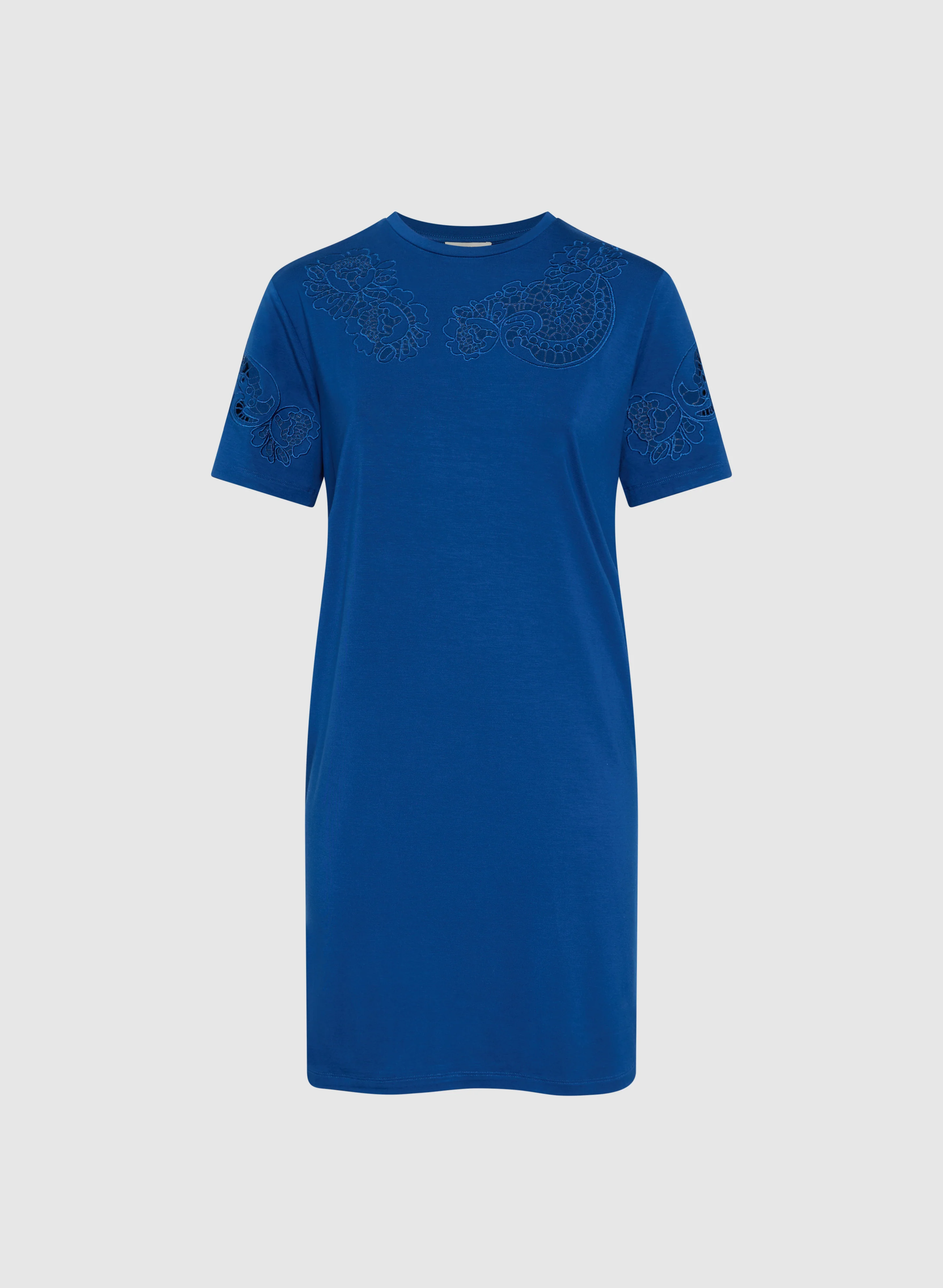 Embroidered T-Shirt Dress - Image 5