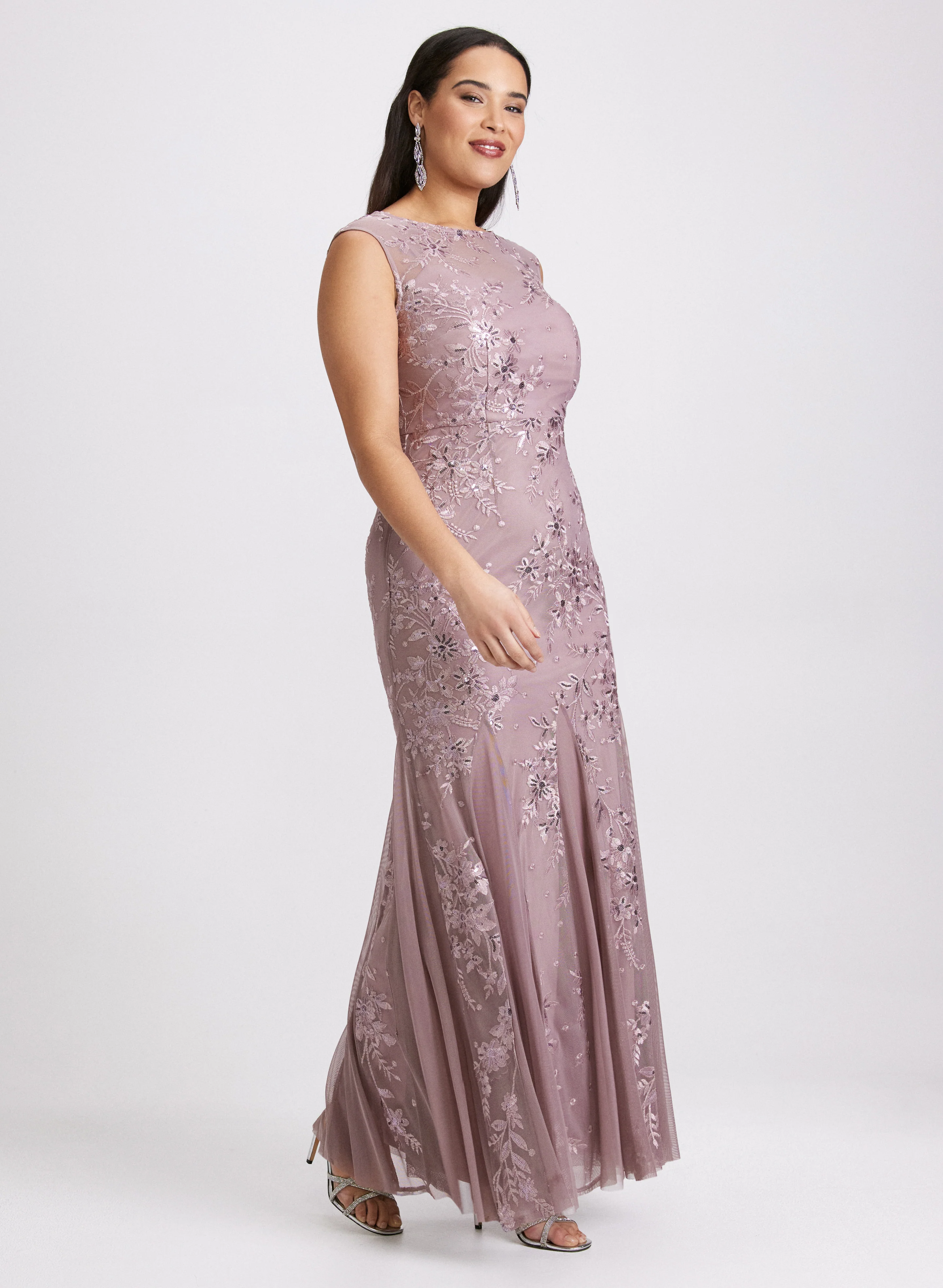 Embroidered Tulle Dress - Image 3
