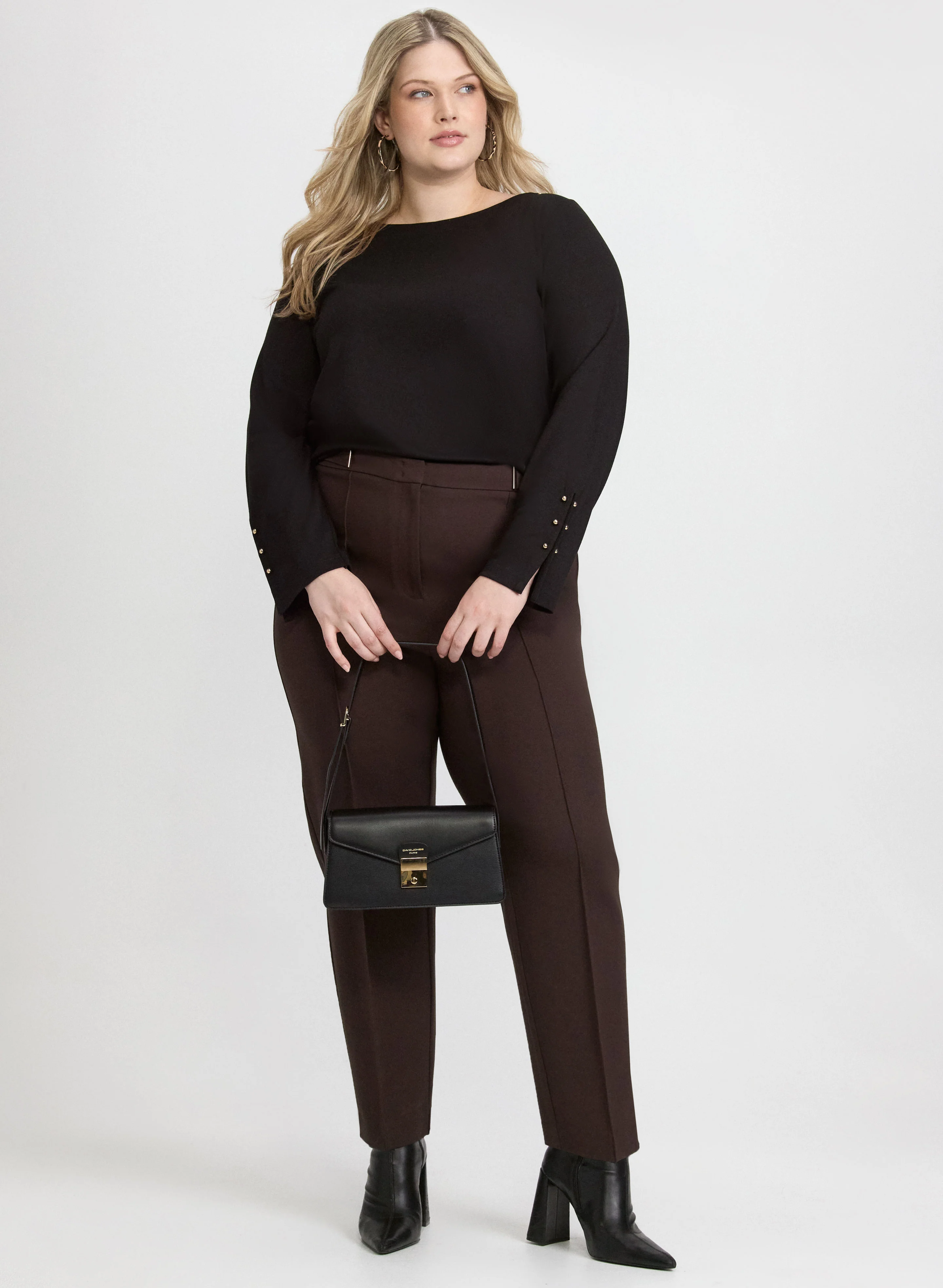 Emma Bar Trim Slim-Leg Pants - Image 3