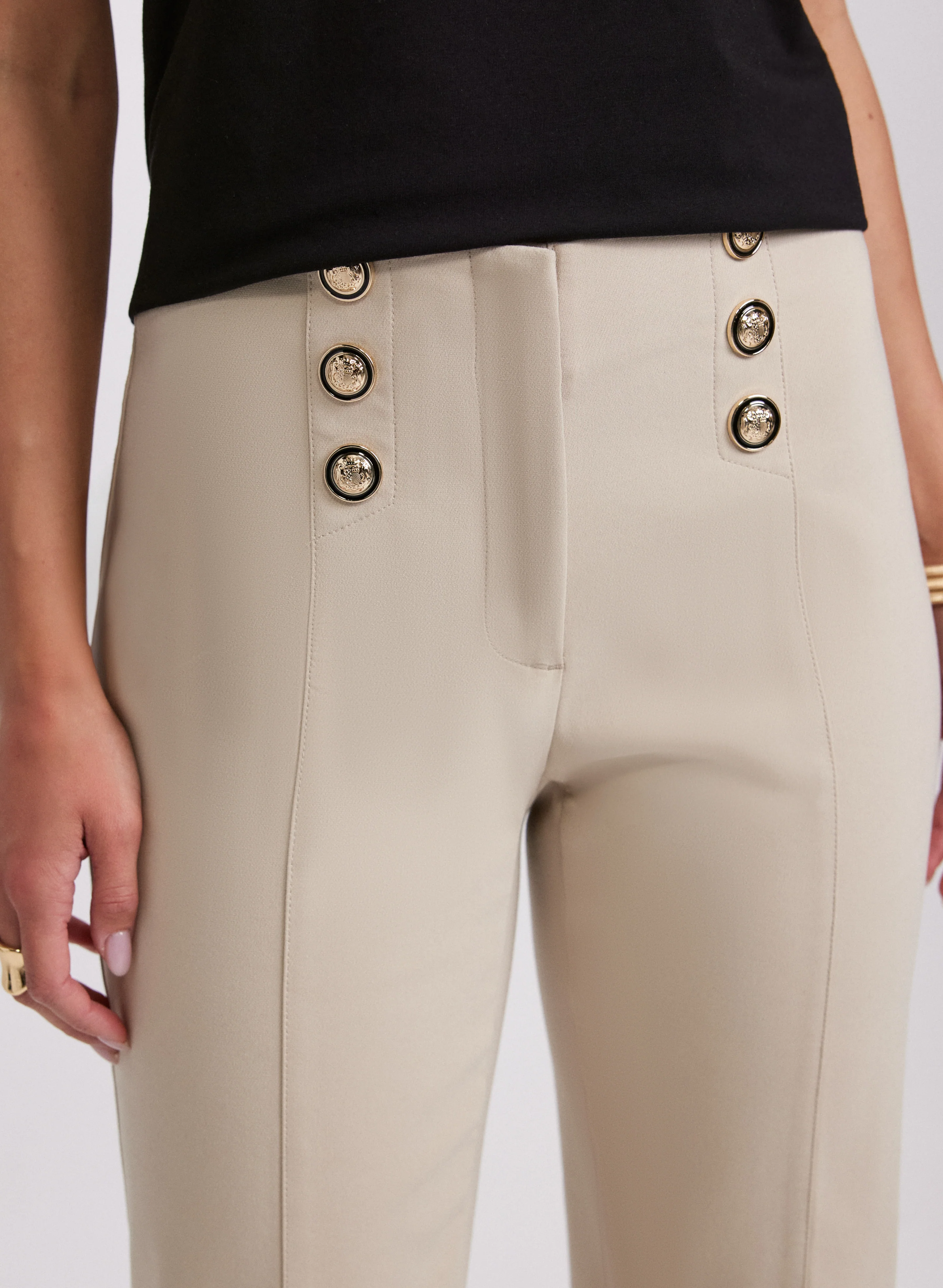 Emma Button Detail Pants - Image 2
