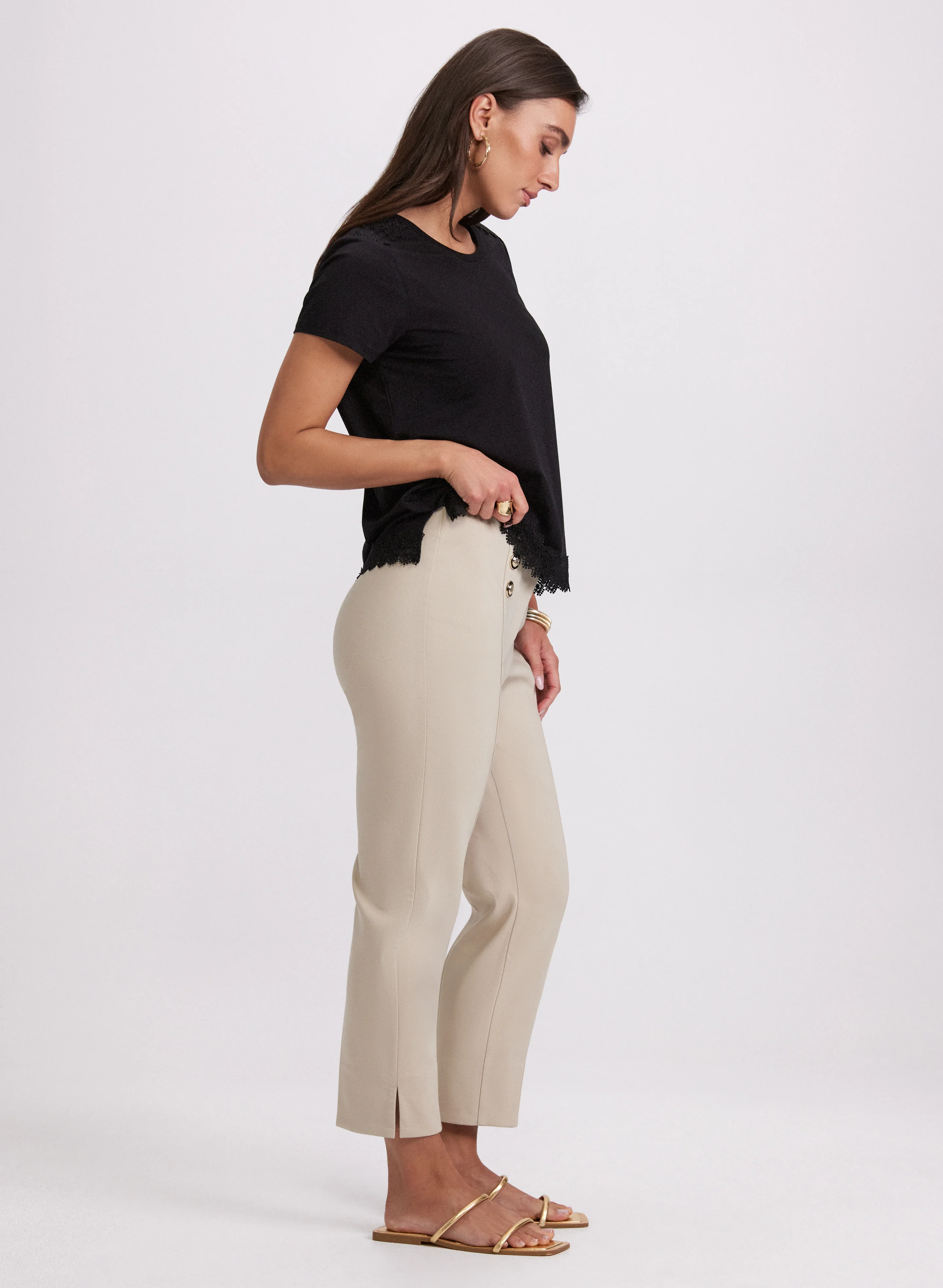Emma Button Detail Pants - Image 3