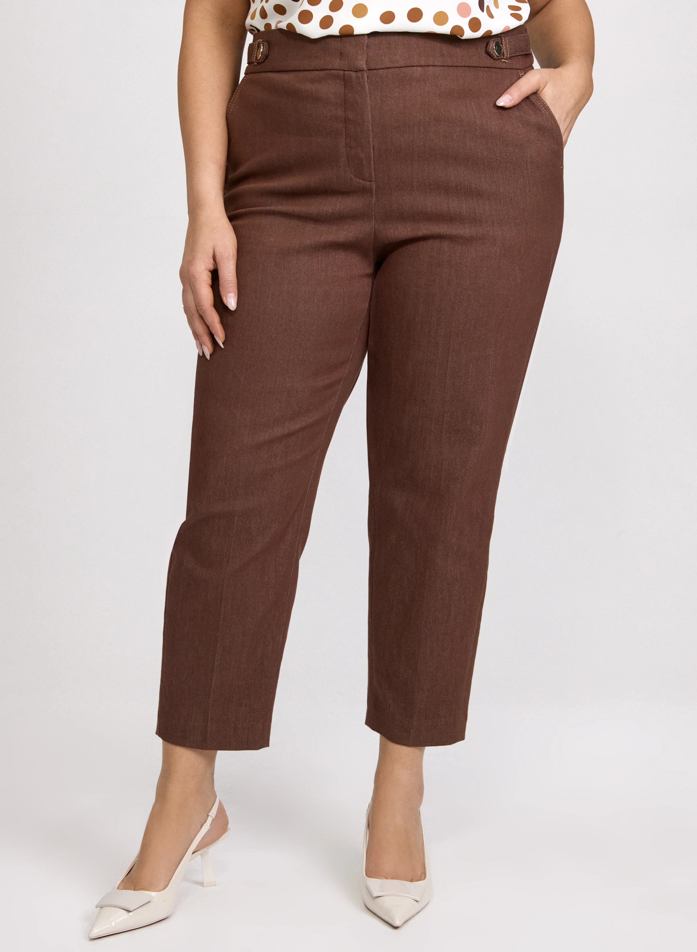 Emma Slim-Leg Denim Pants
