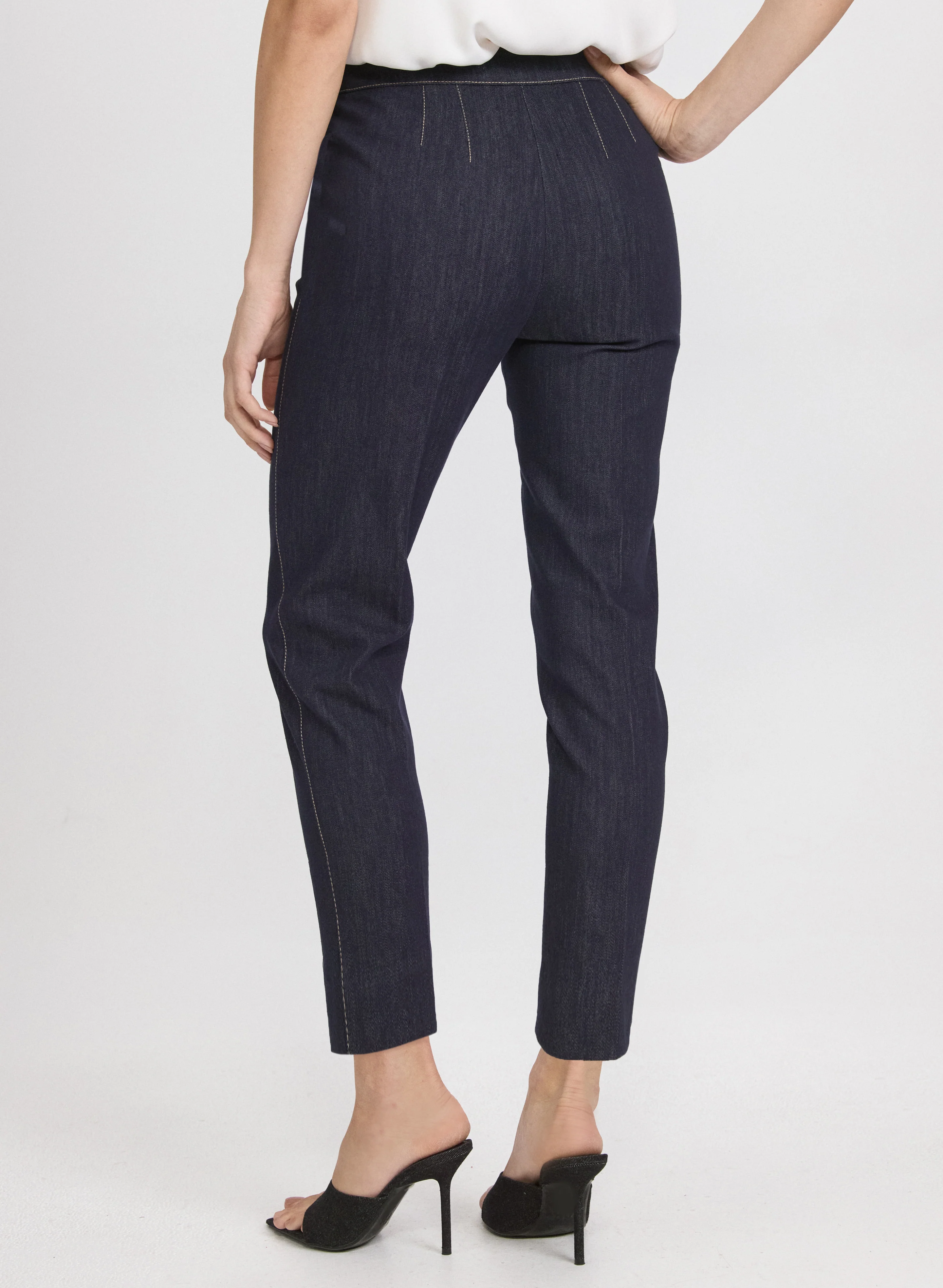 Emma Slim-Leg Denim Pants - Image 2