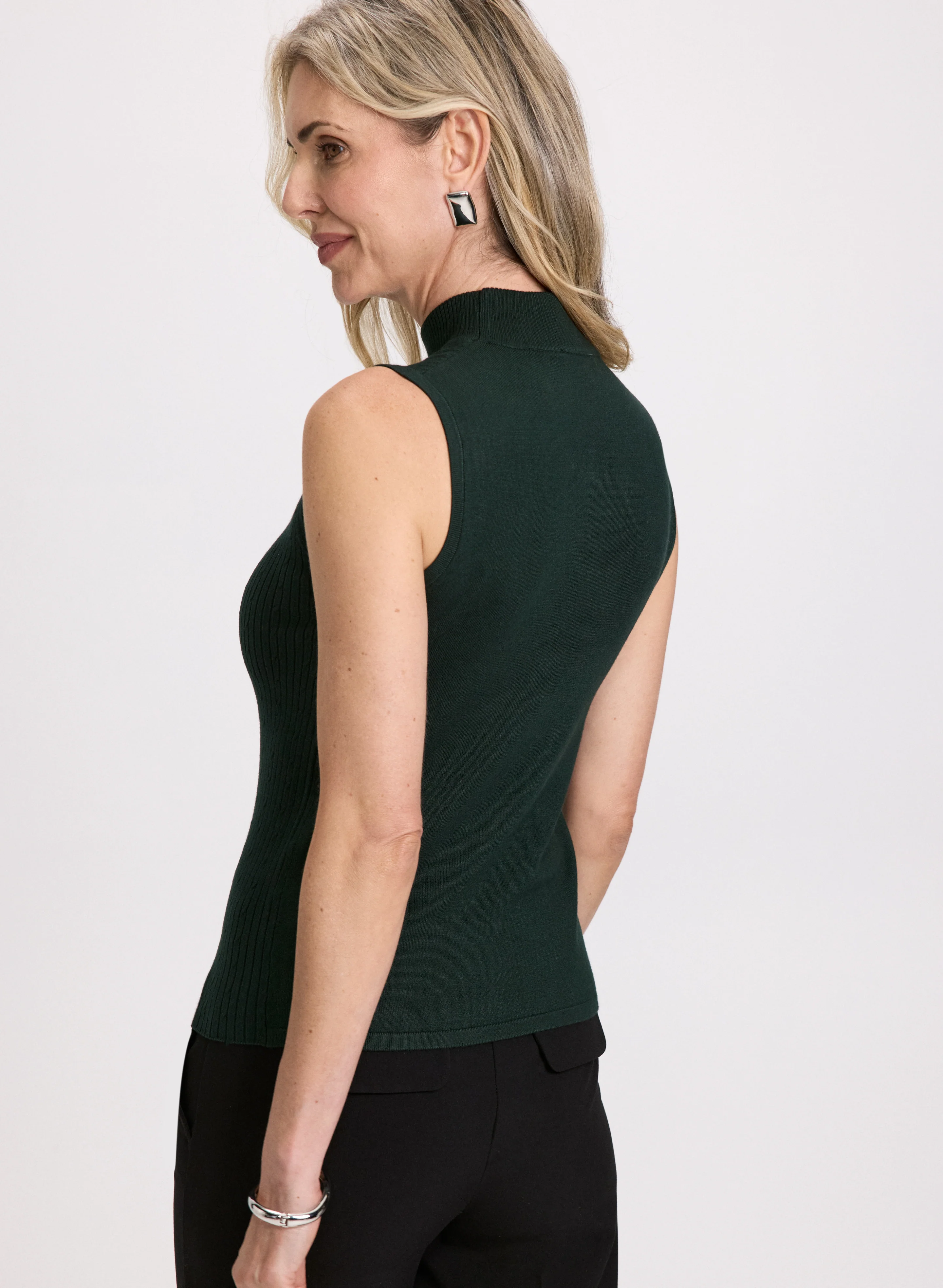 Essential Mock Neck Tank Top - Image 4