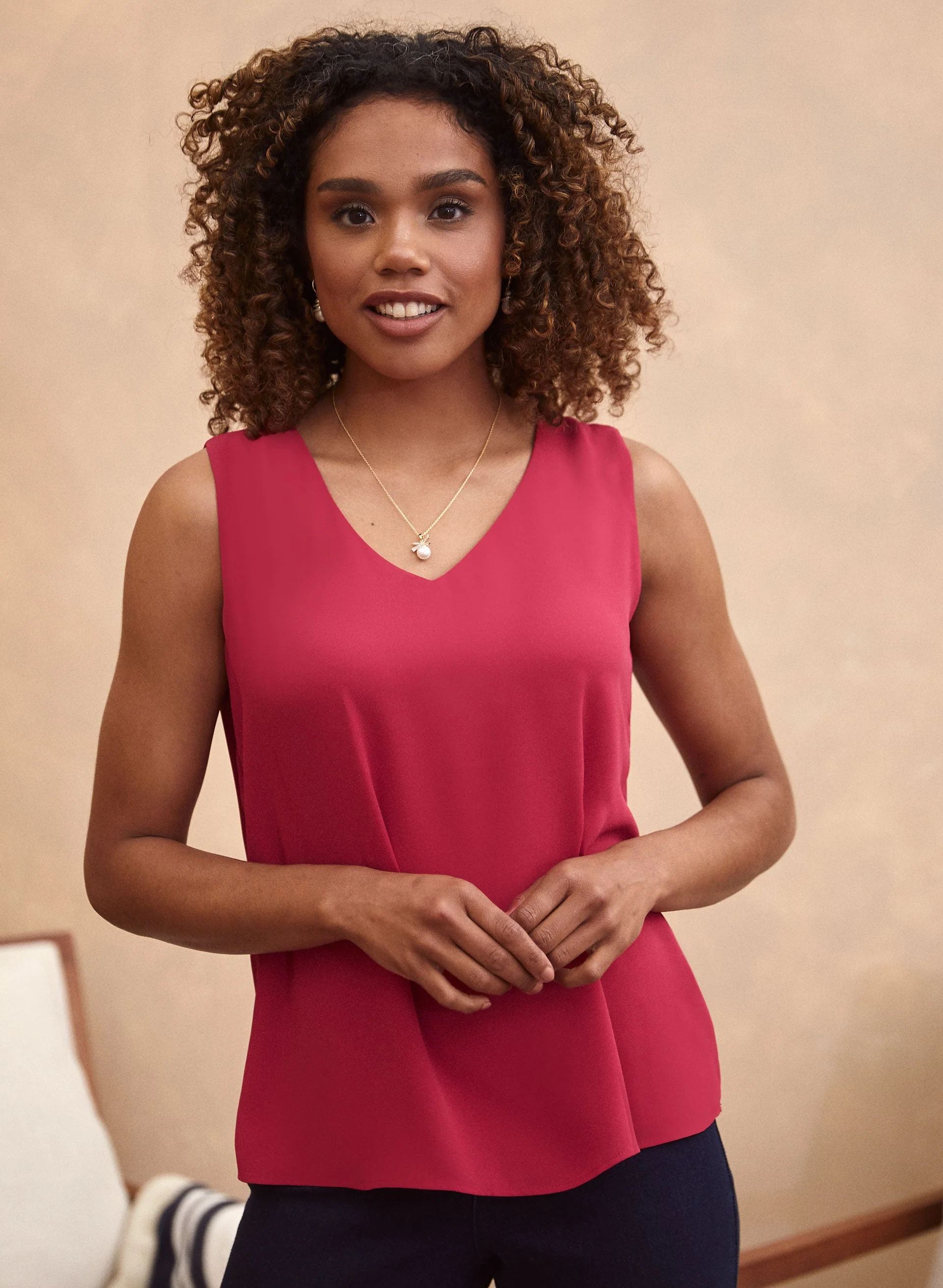 Essential V-Neck Blouse - Image 5