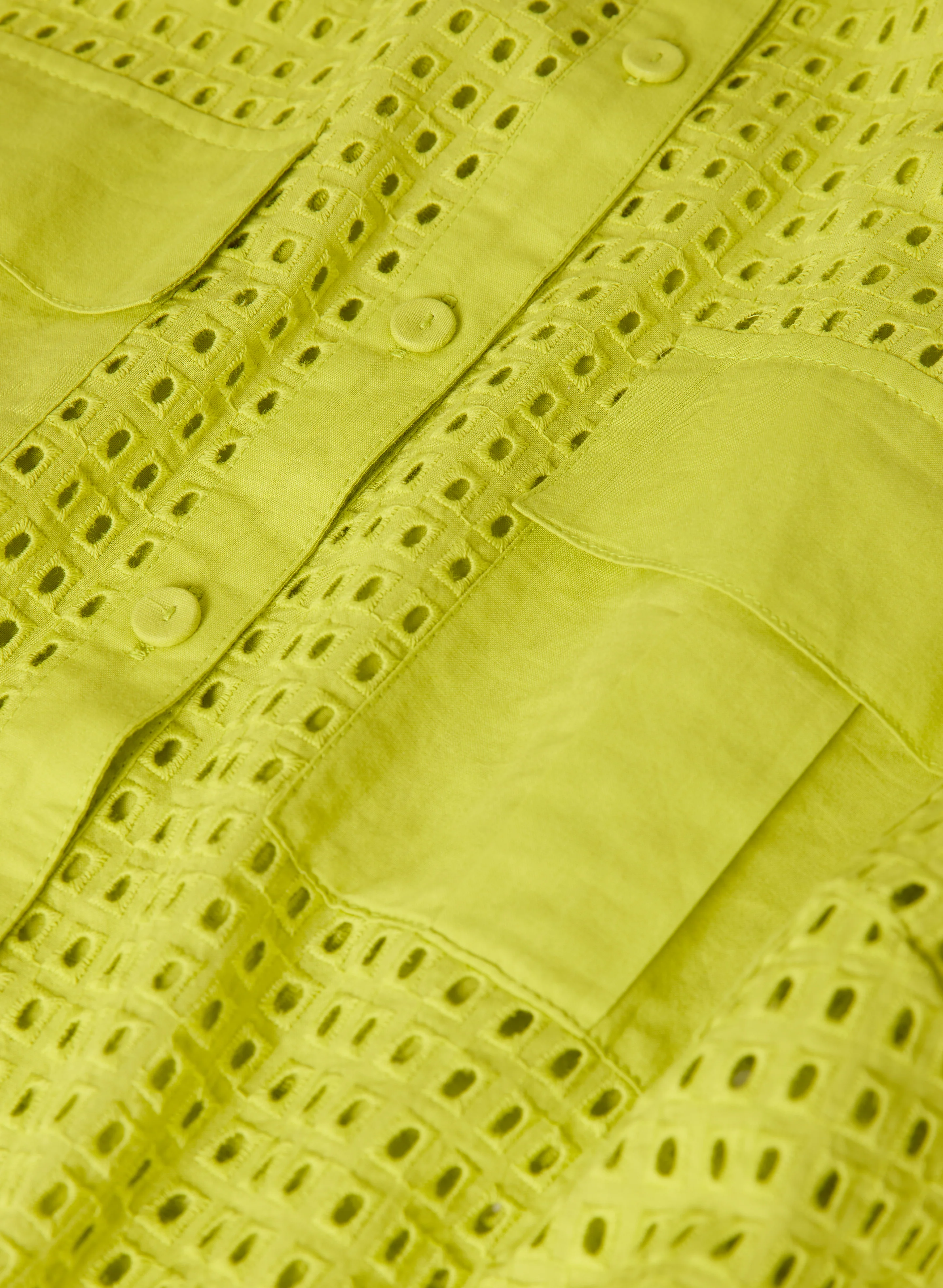 Eyelet Button-Down Blouse - Image 7