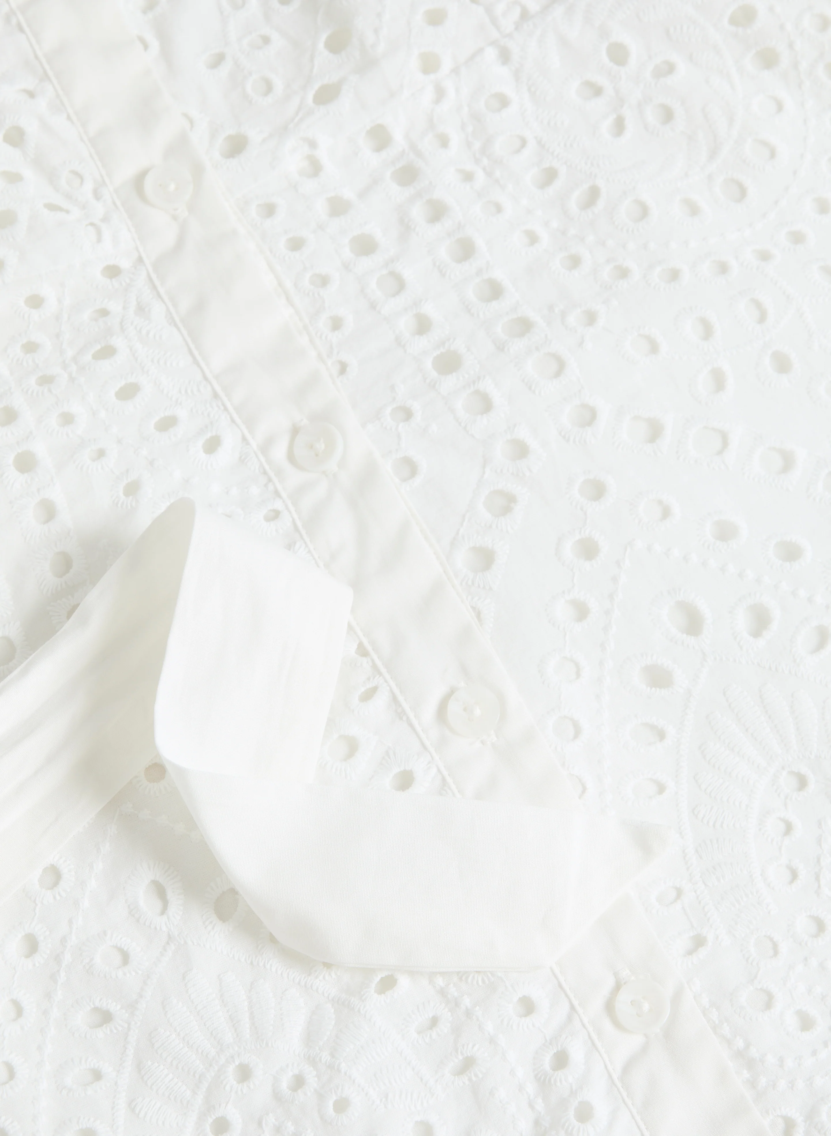 Eyelet Shirt-Dress - Image 7
