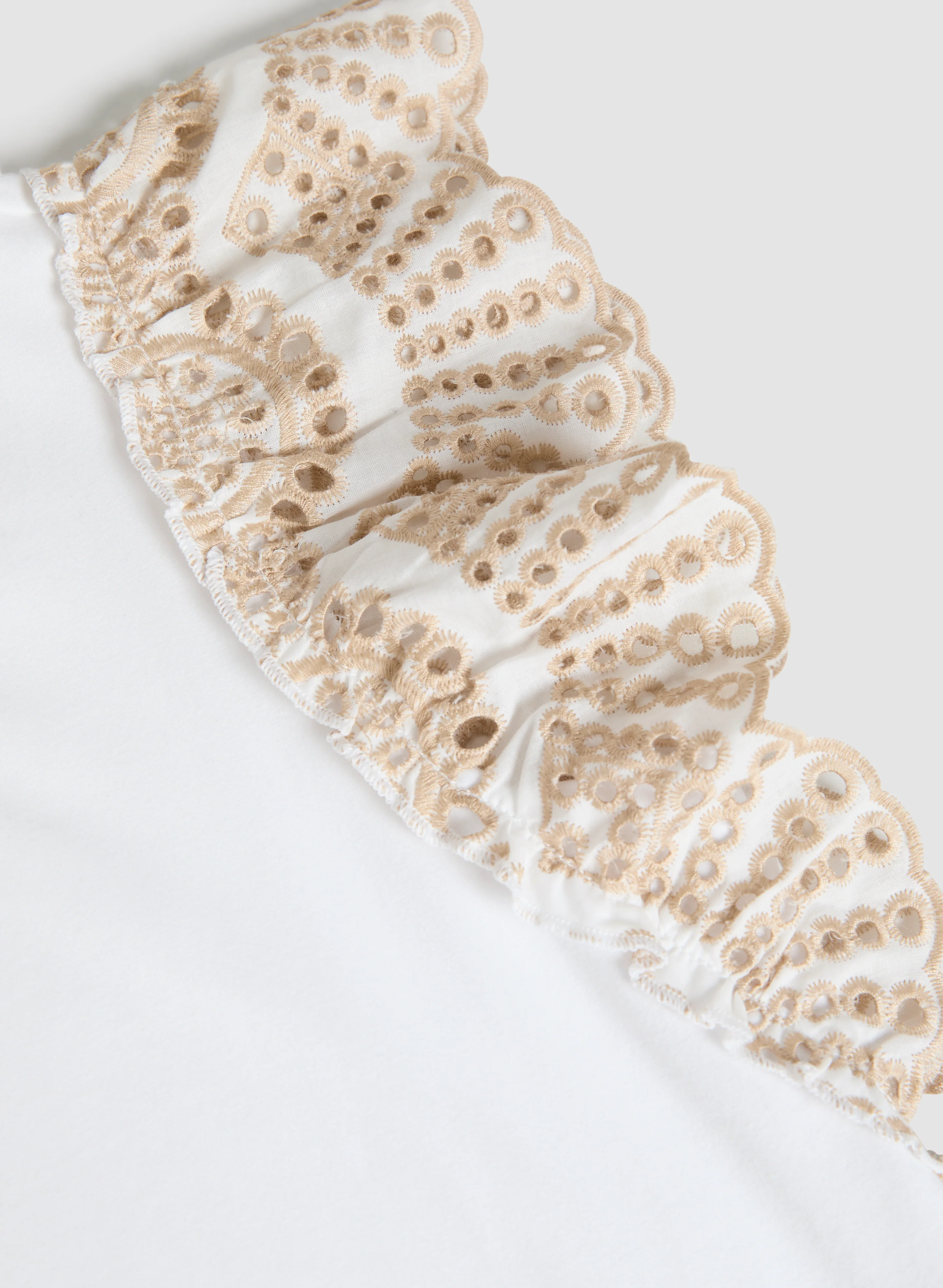 Ruffled Eyelet Sleeve Tee - Image 7