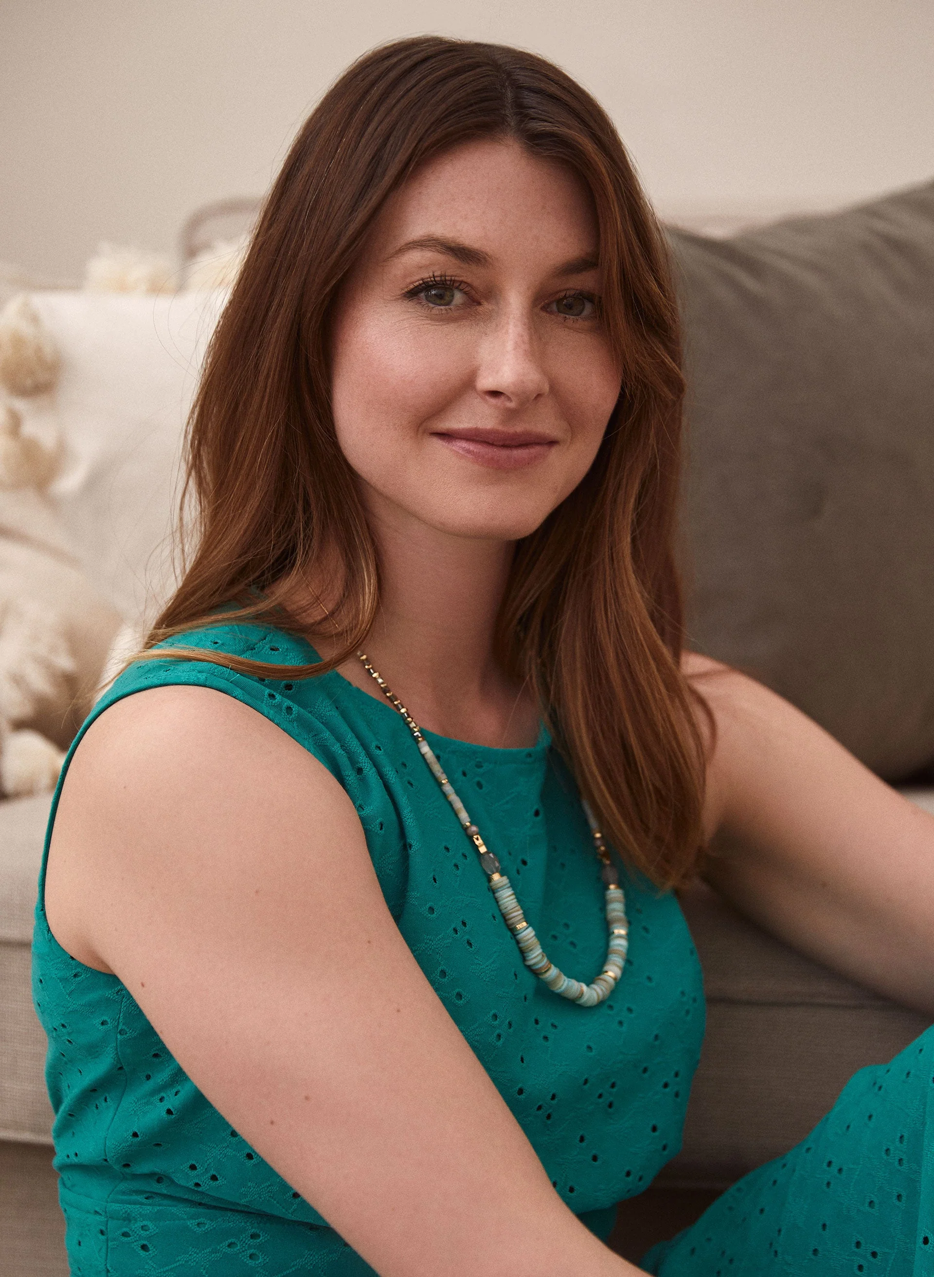 Eyelet Sleeveless Midi Dress - Image 2