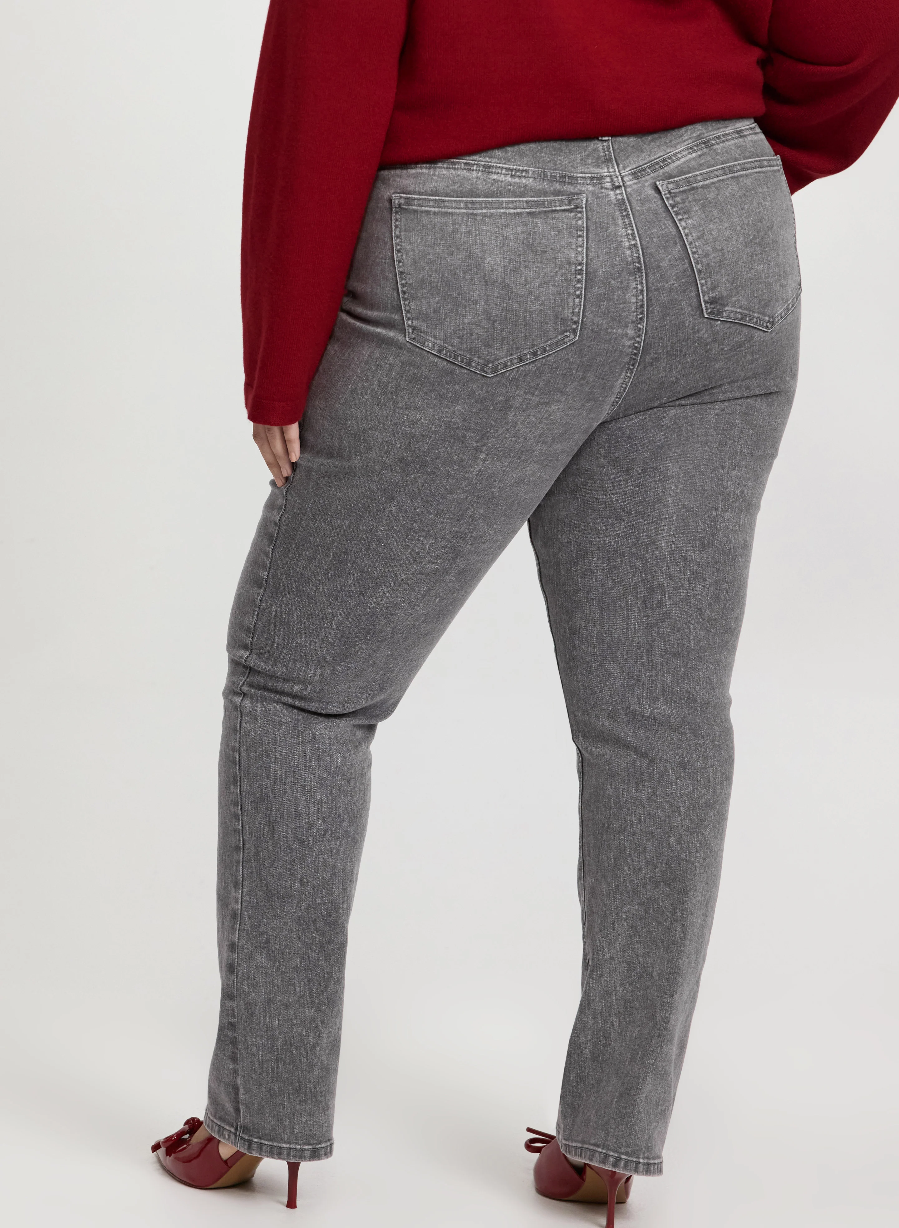 Faded Straight-Leg Jeans - Image 3