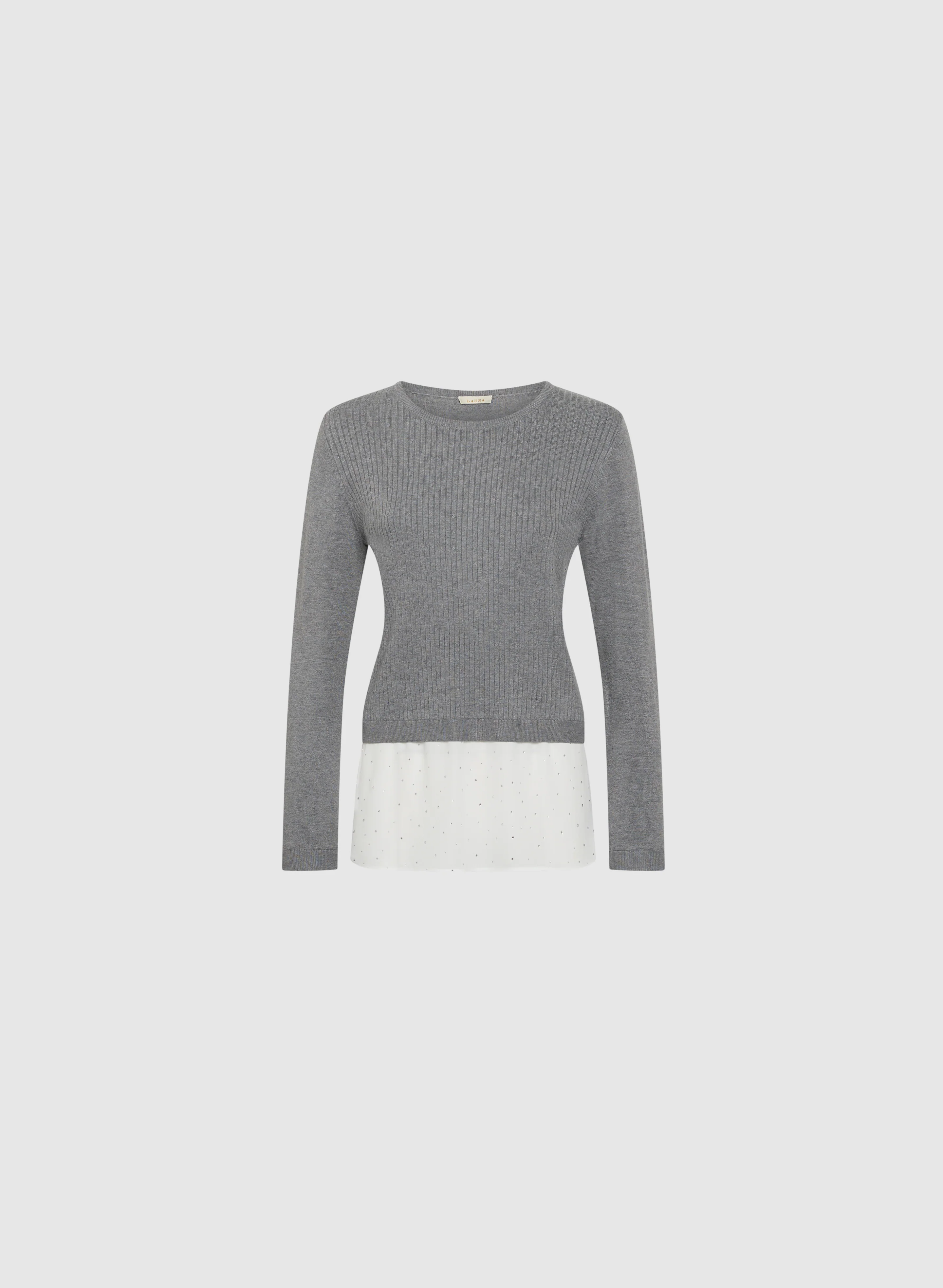 Faux Layered Pullover Sweater - Image 5