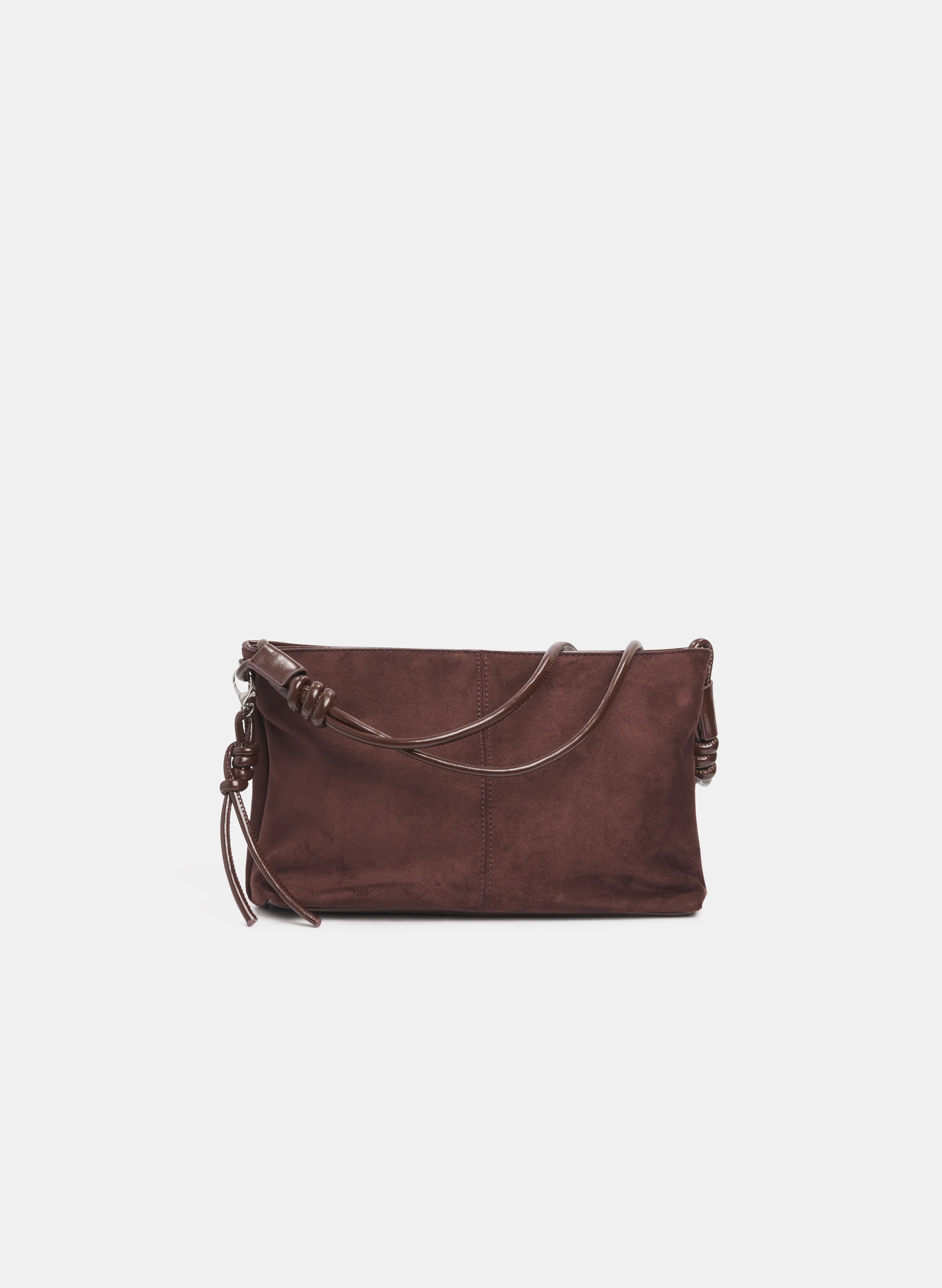 Faux-Suede Shoulder Bag