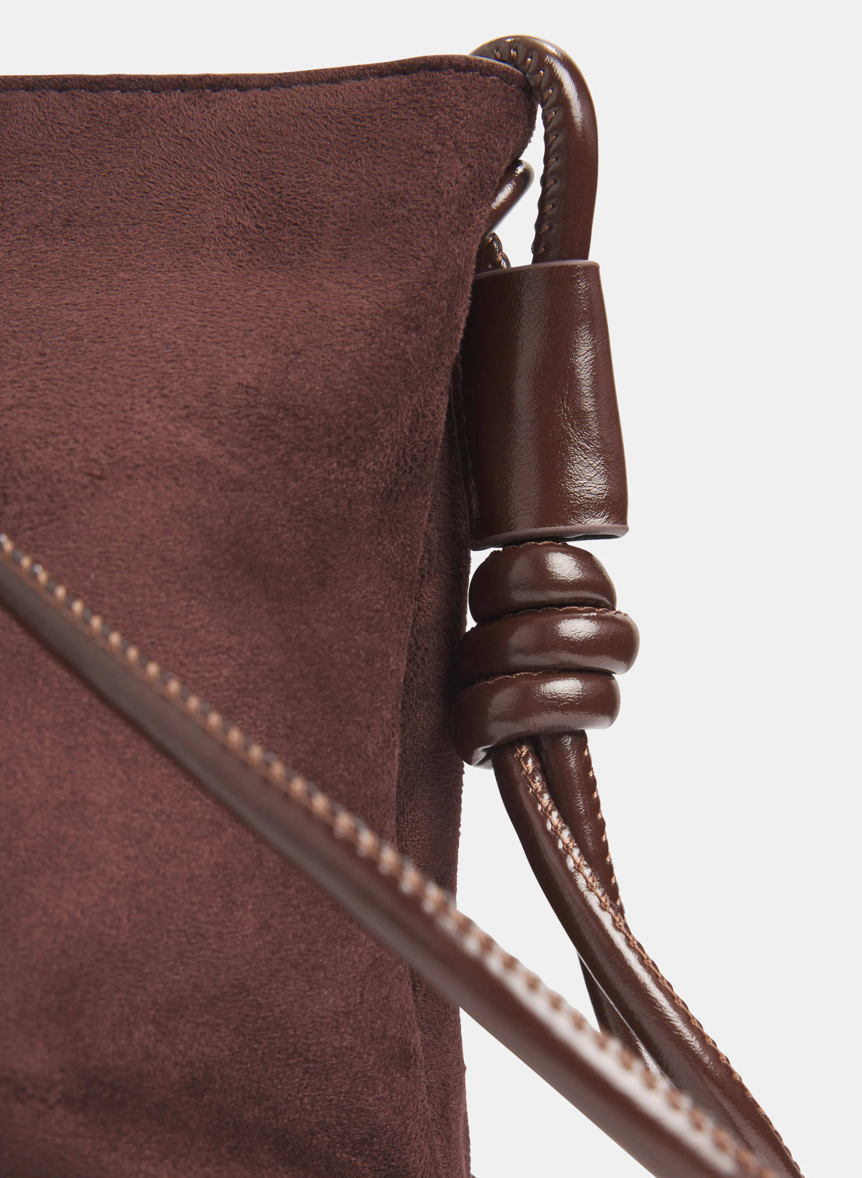 Faux-Suede Shoulder Bag - Image 2
