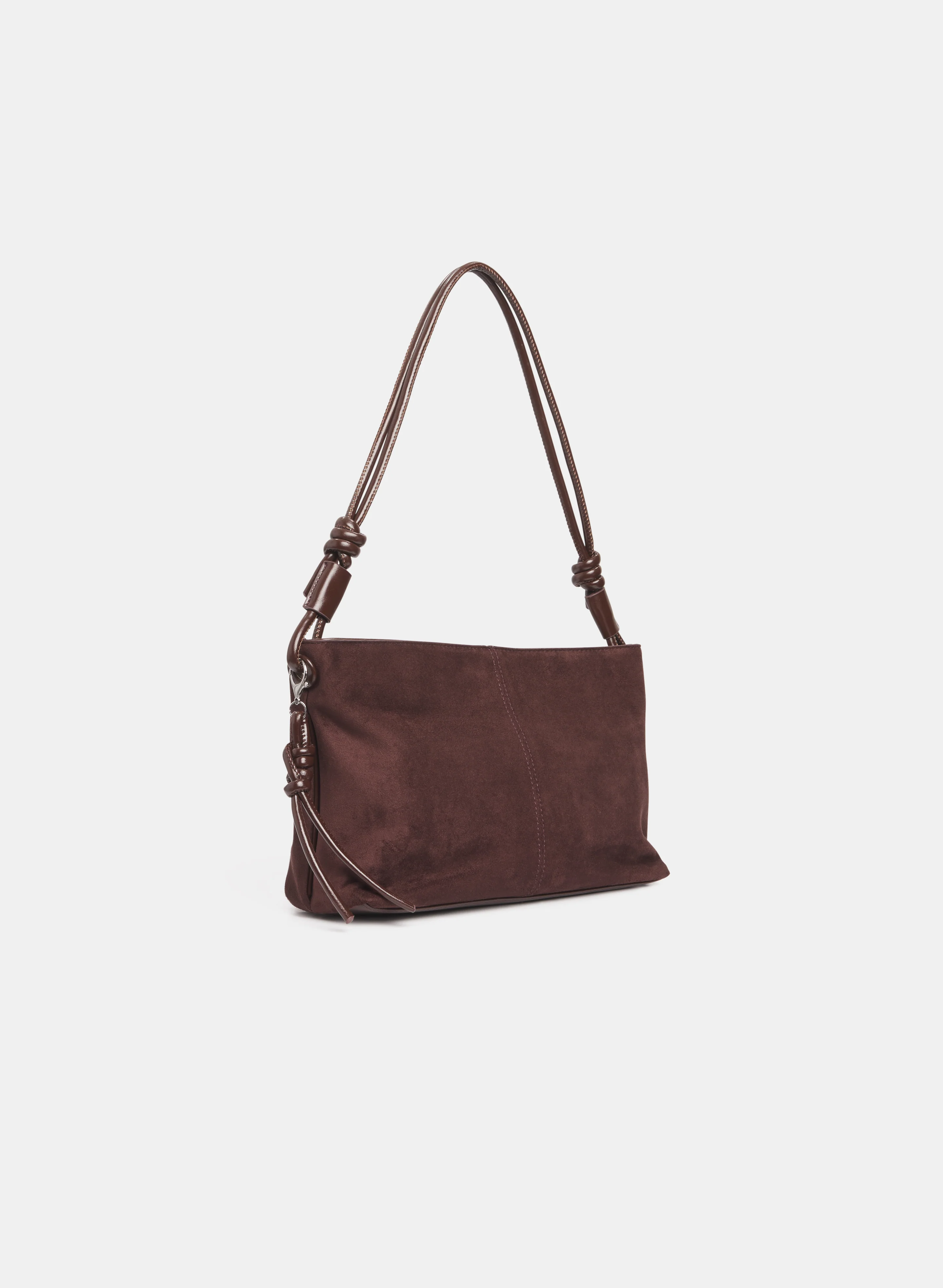 Faux-Suede Shoulder Bag - Image 3
