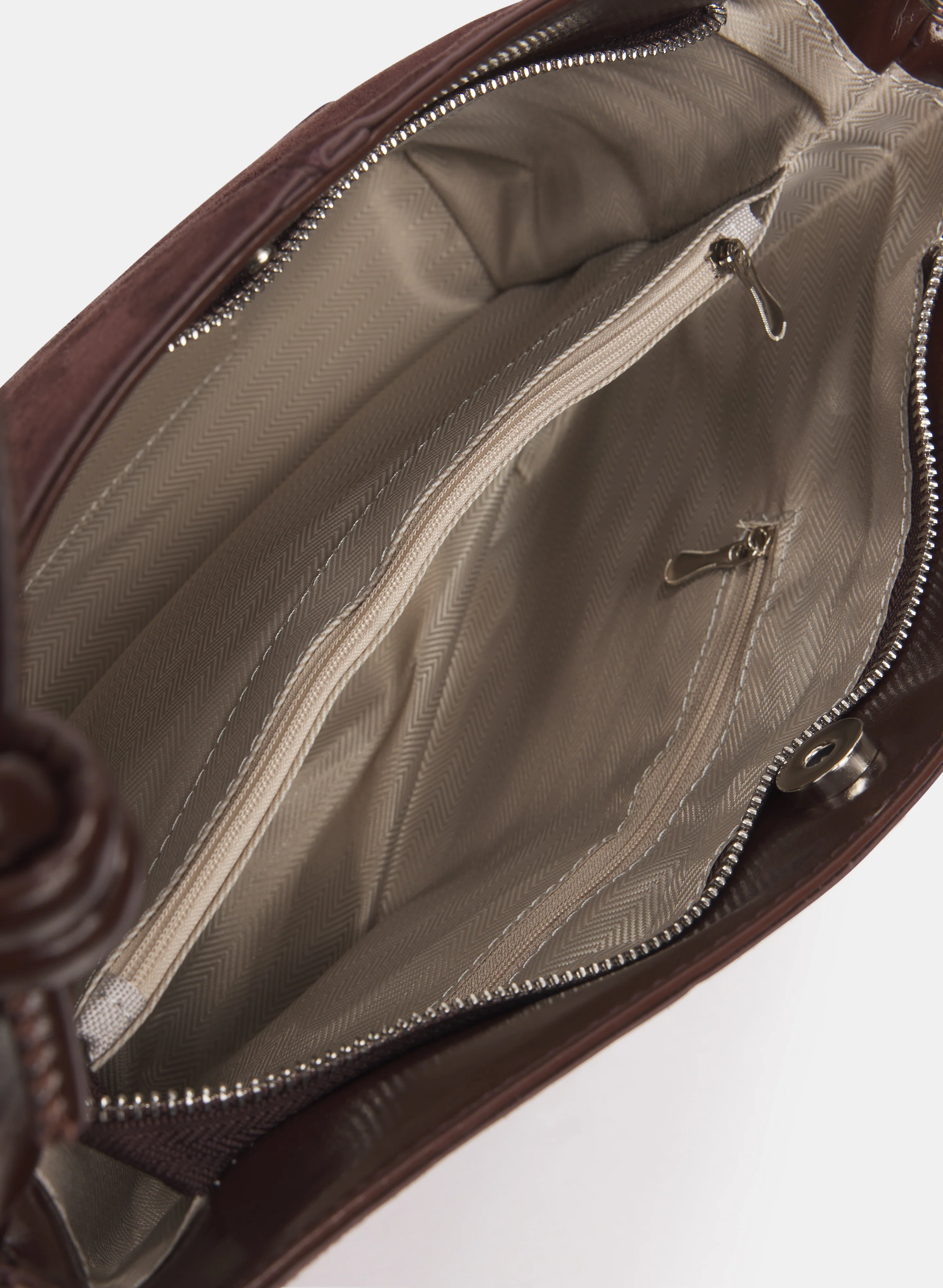 Faux-Suede Shoulder Bag - Image 4
