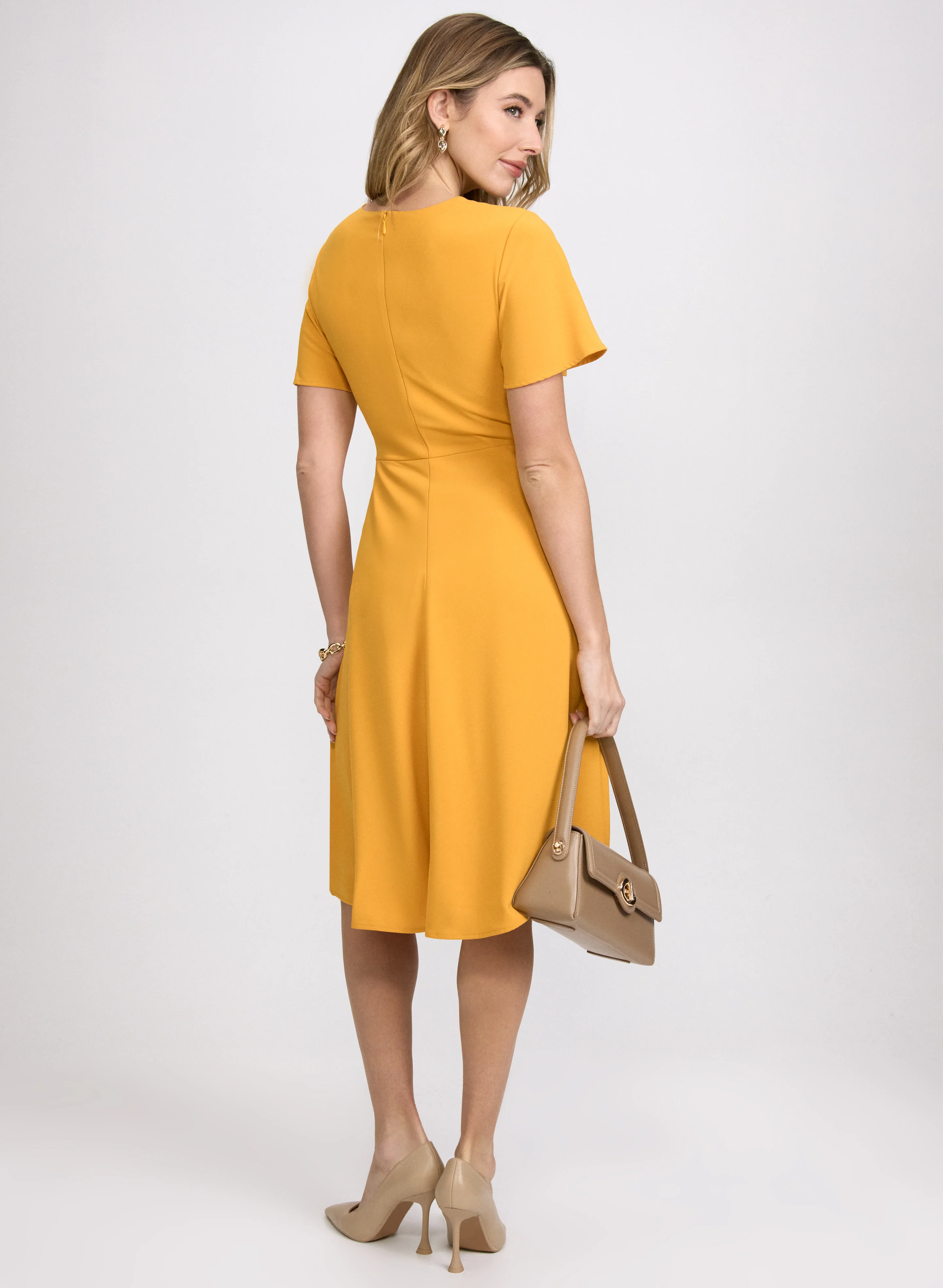 Faux-Wrap Dress - Image 4