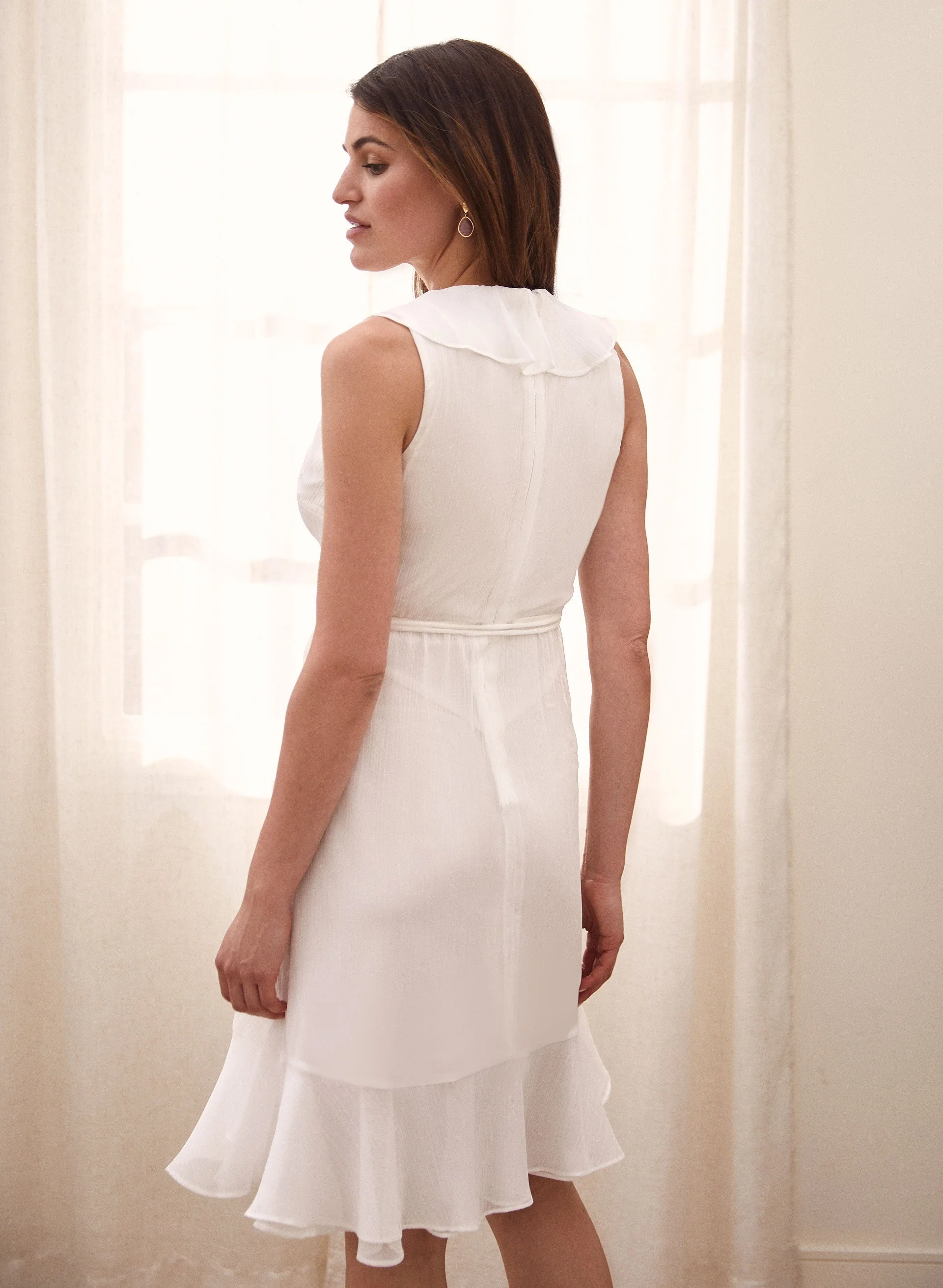 Faux Wrap Ruffle Dress - Image 3