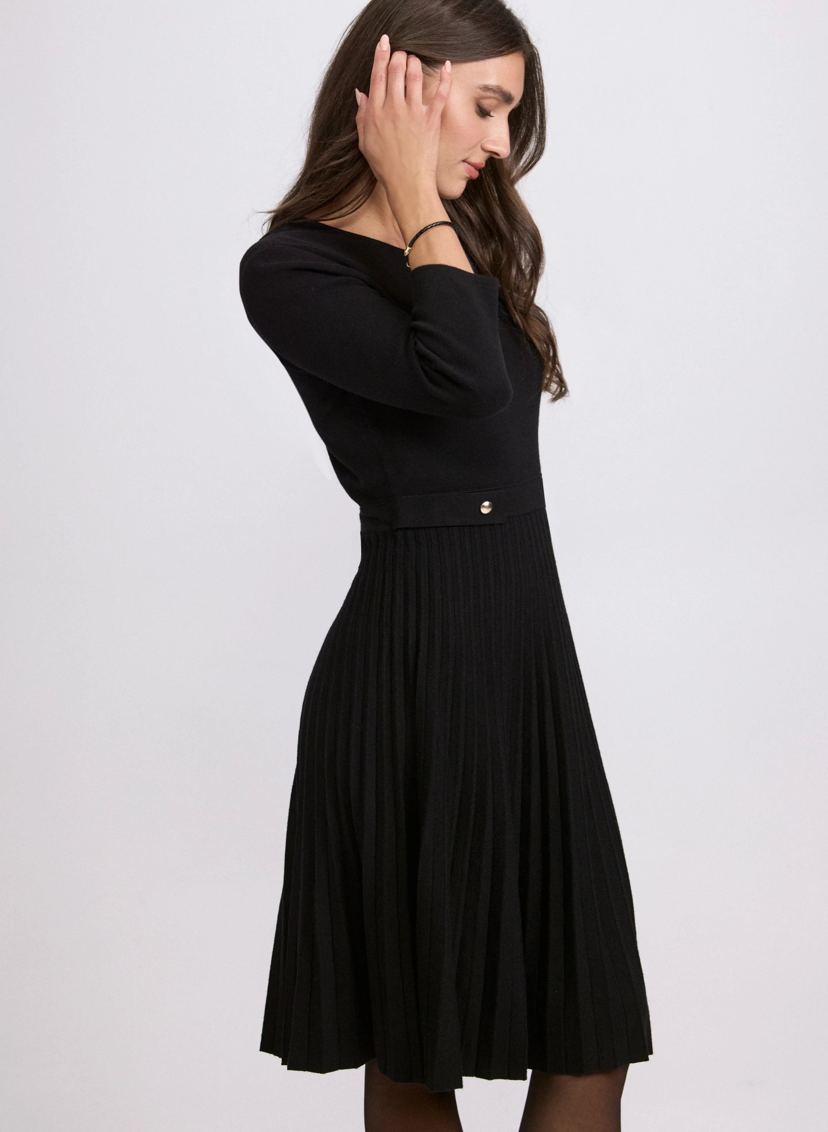 Fit & Flare Knit Dress - Image 3