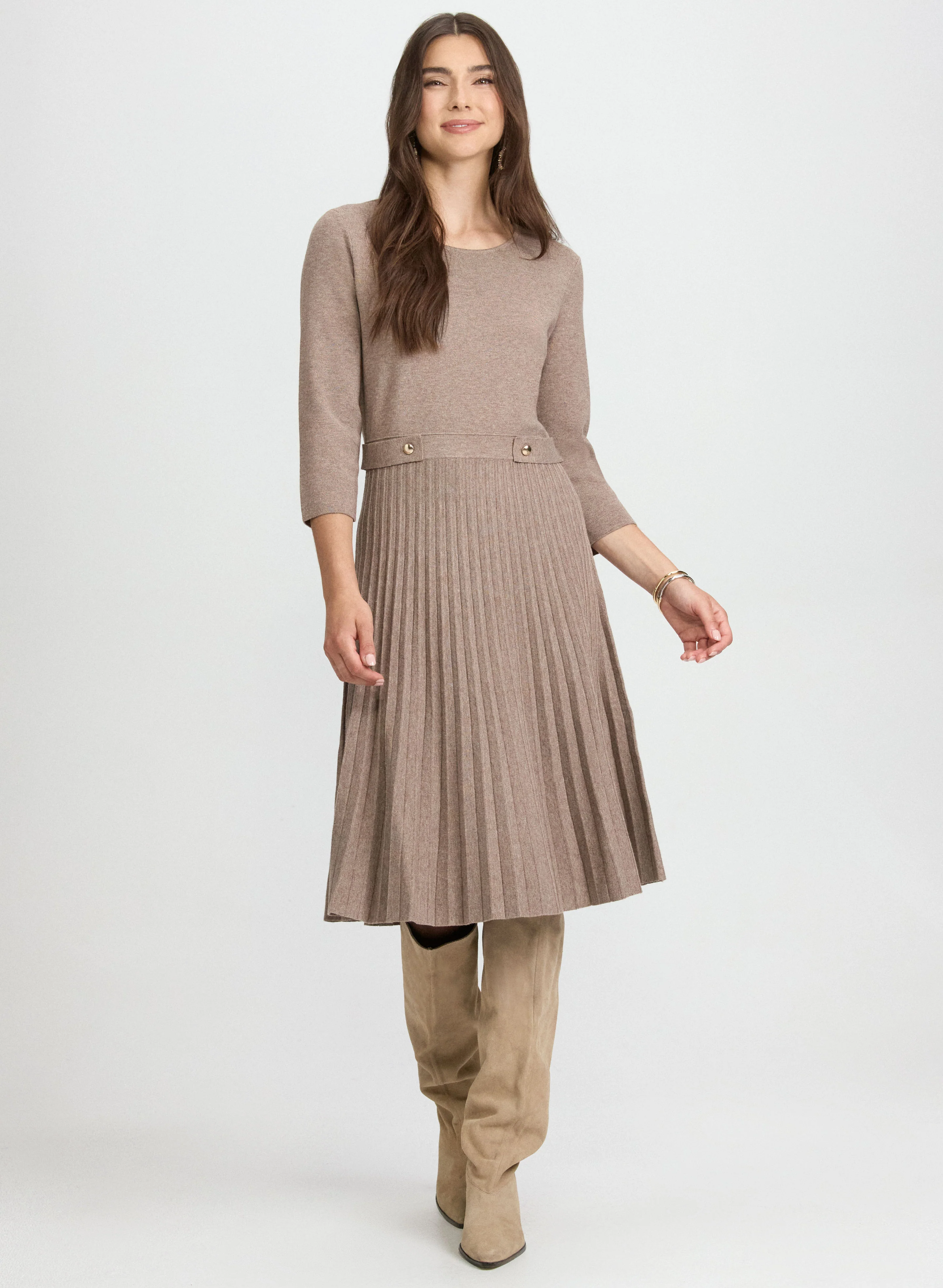 Fit & Flare Knit Dress