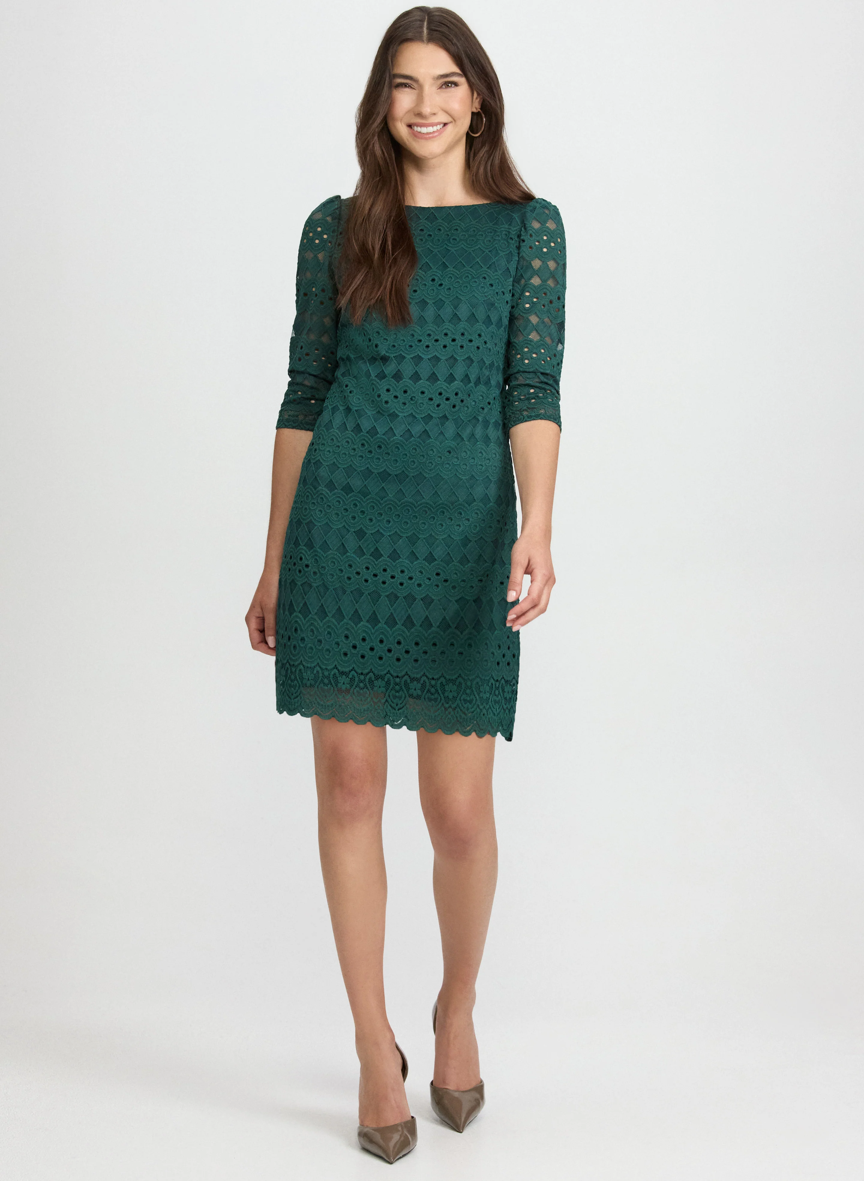 Fitted Lace Dress - Image 2