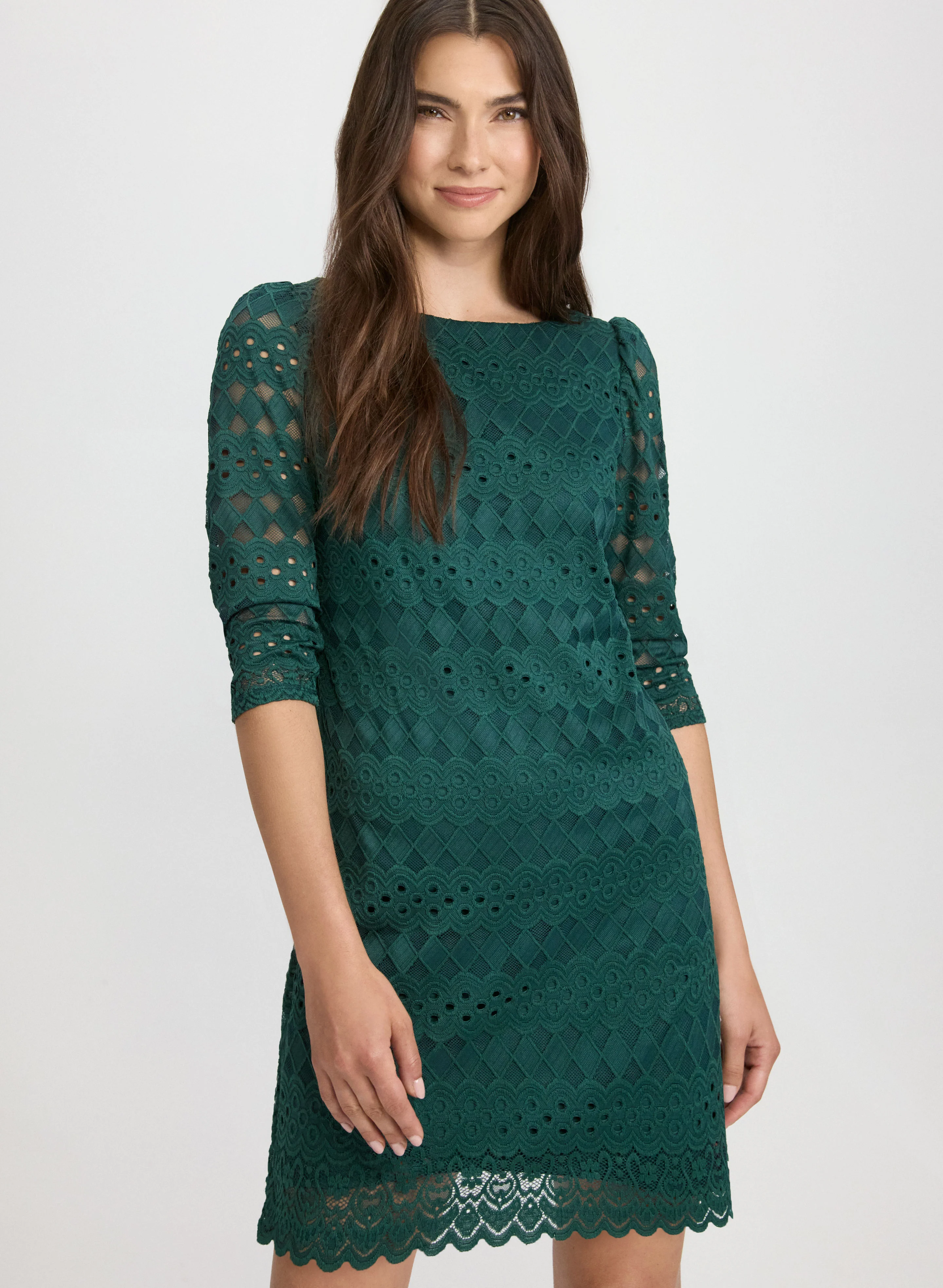 Fitted Lace Dress - Image 4
