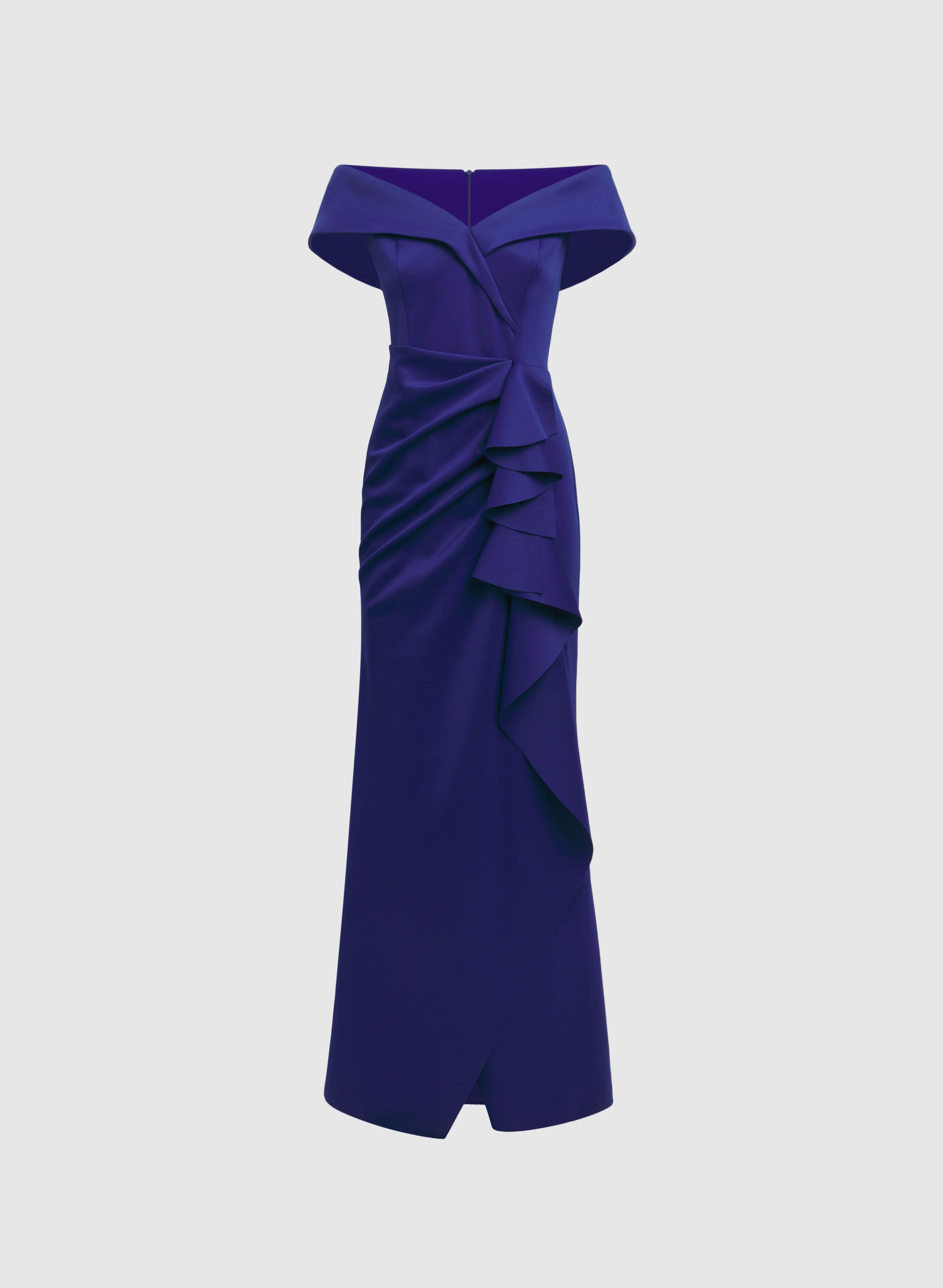 Fitted Ruffle Detail Dress - Image 5