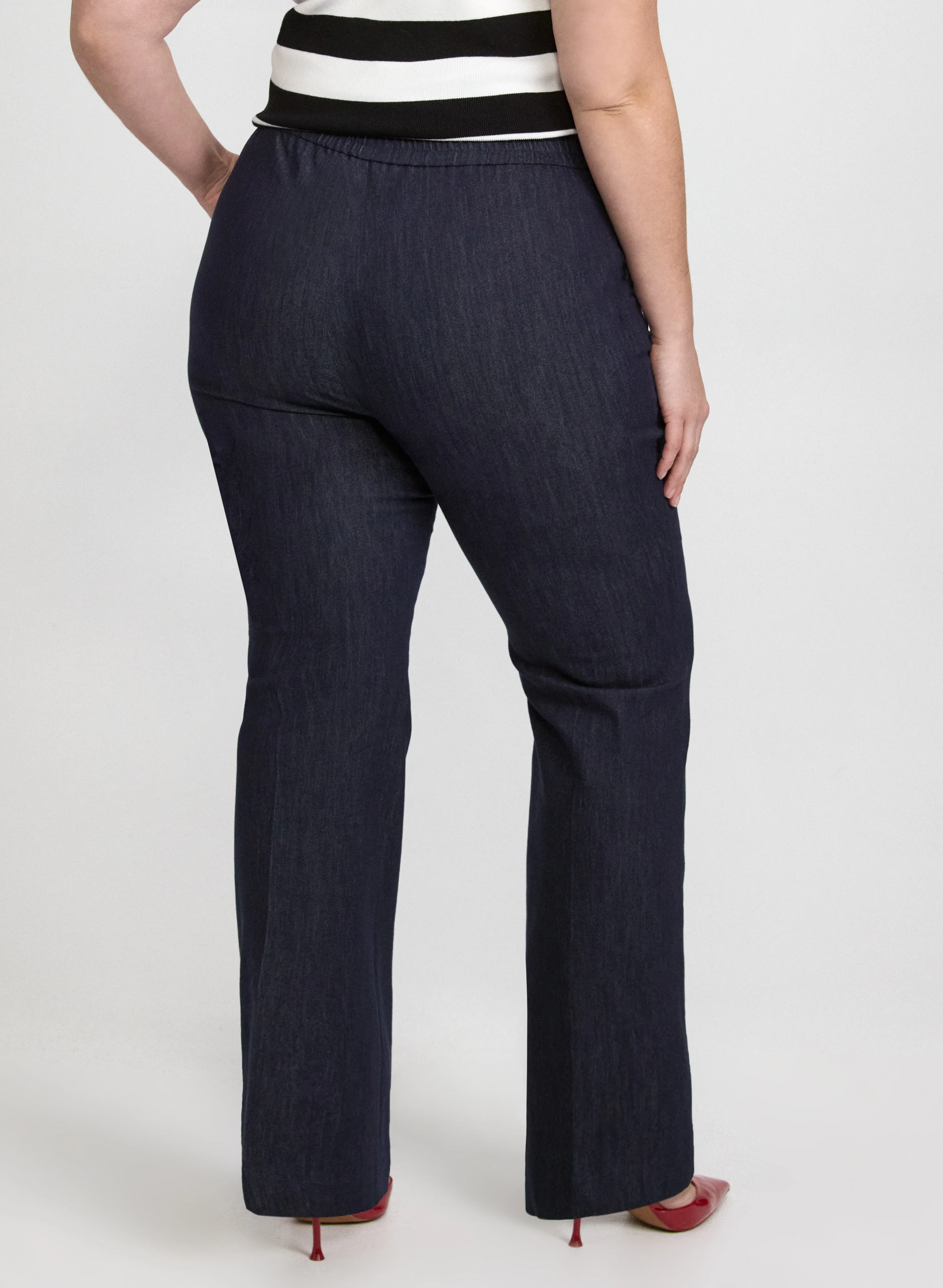Flare-Leg Denim Pants - Image 4