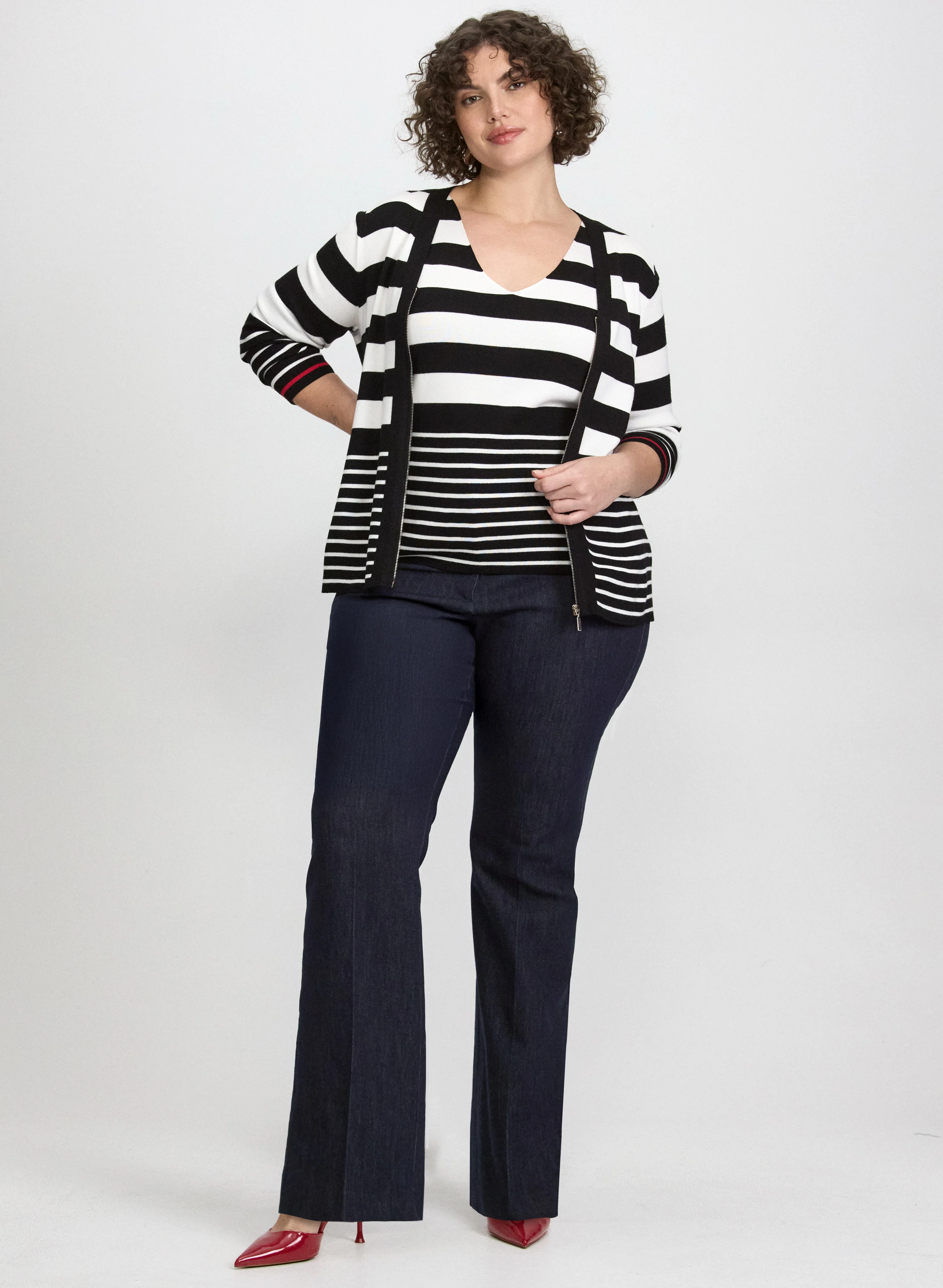 Flare-Leg Denim Pants - Image 5