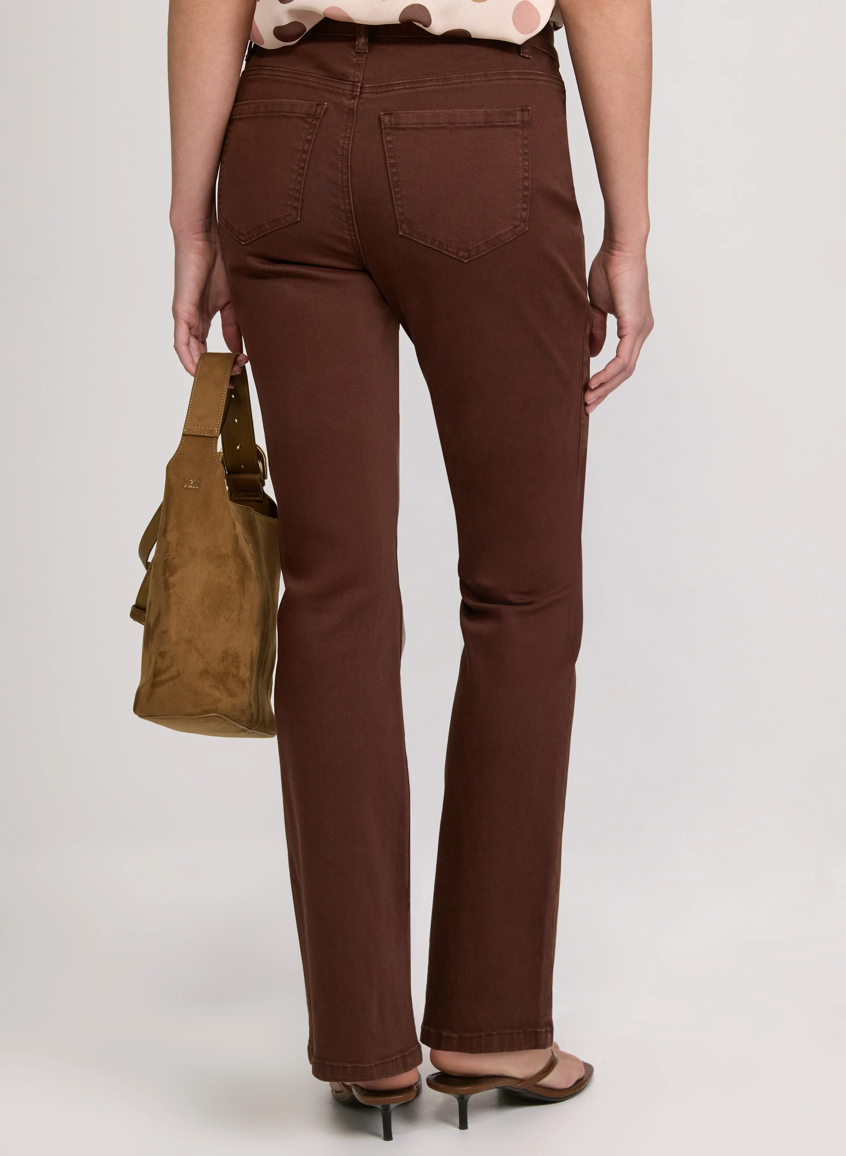 Flare-Leg Patch Pocket Jeans - Image 2